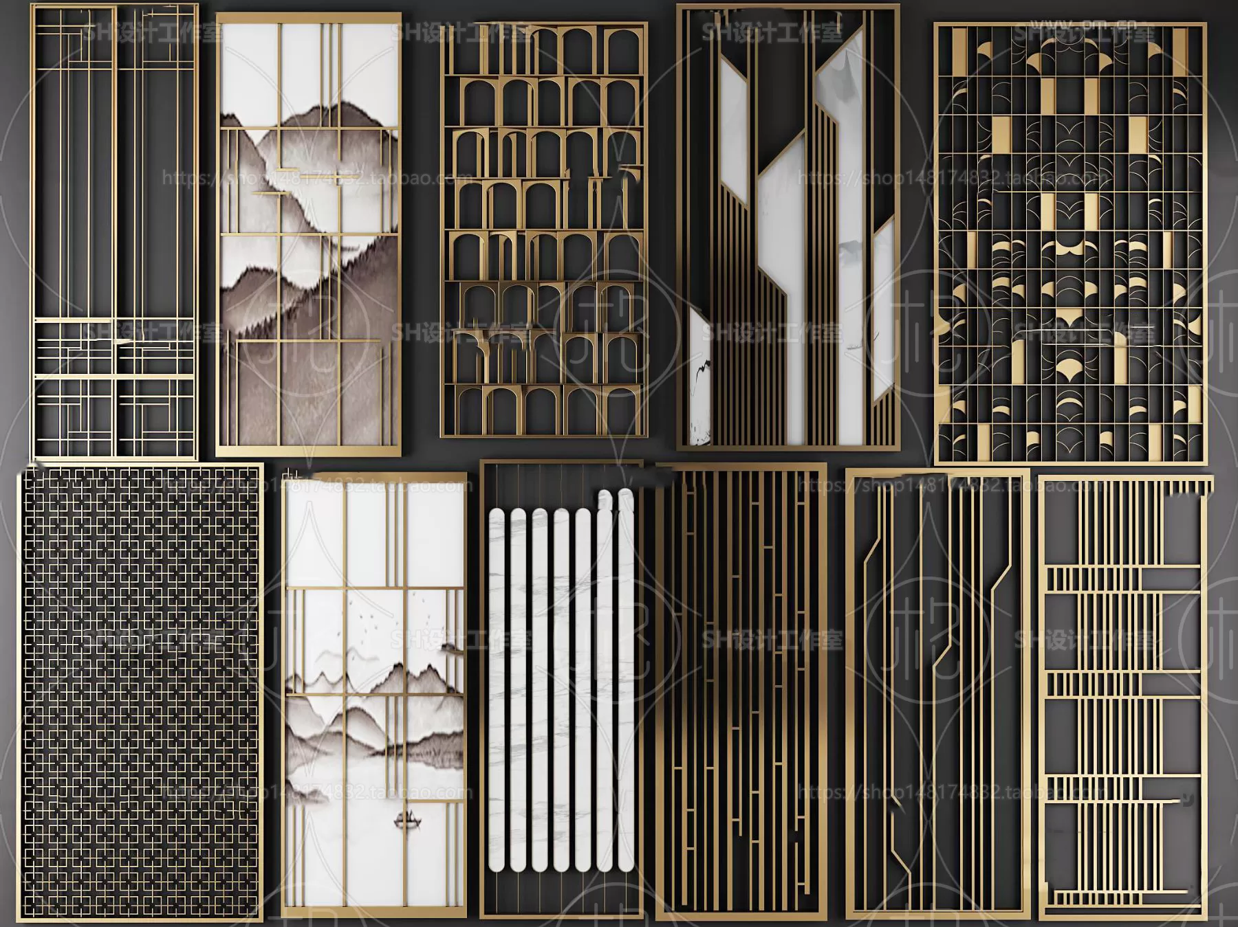 Screen Partition 3D Models – 0009