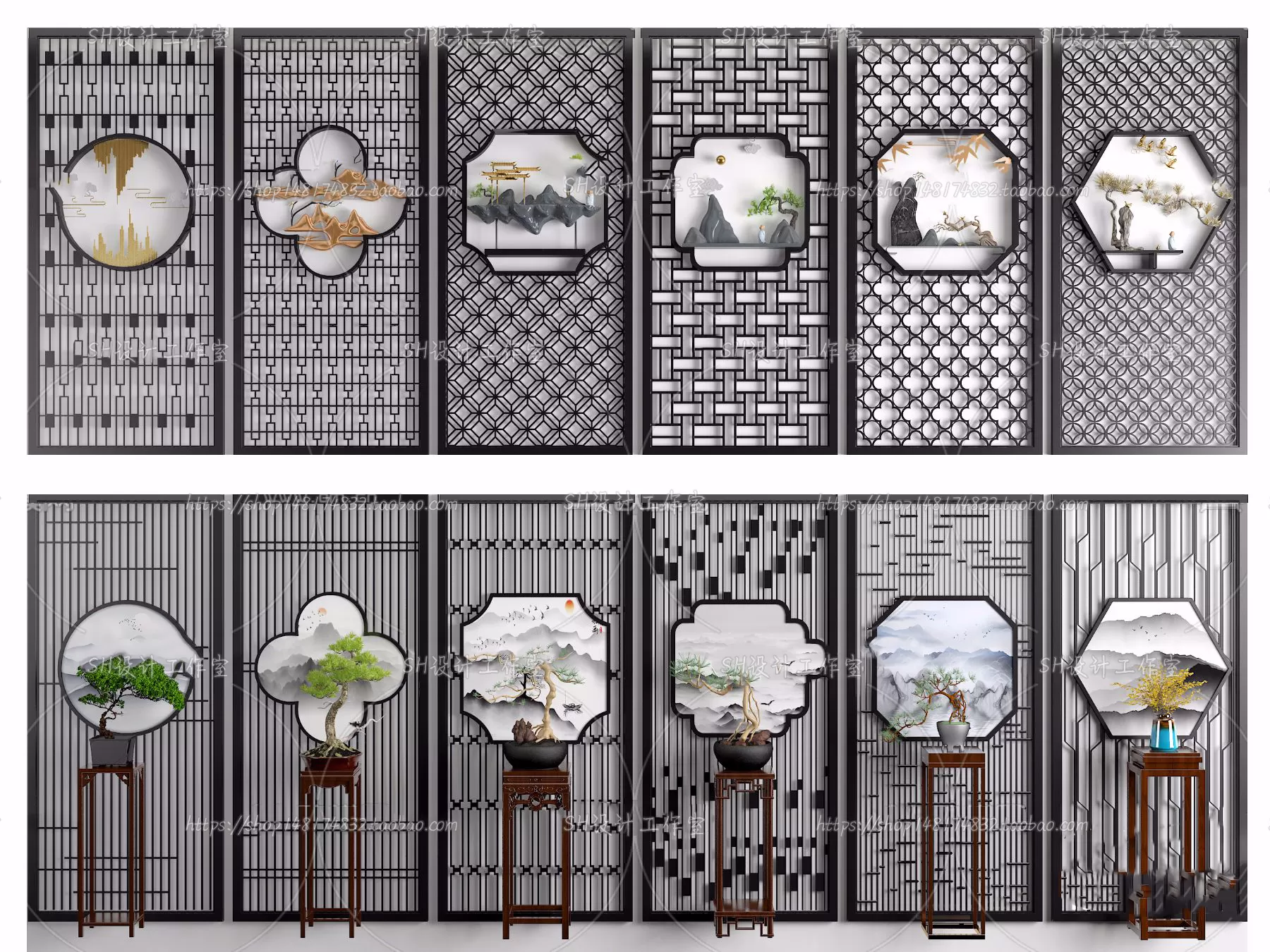 Screen Partition 3D Models – 0012