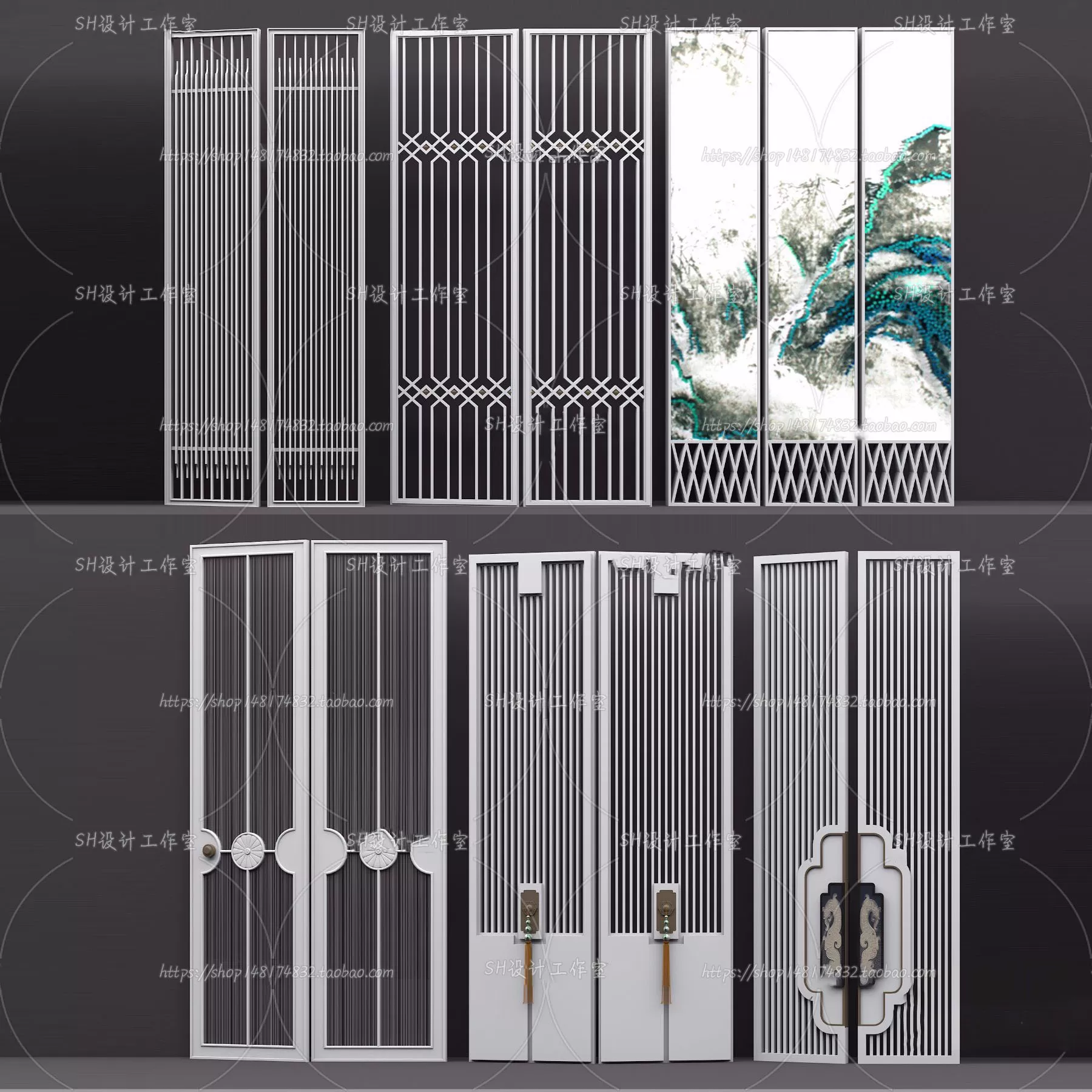 Screen Partition 3D Models – 0023