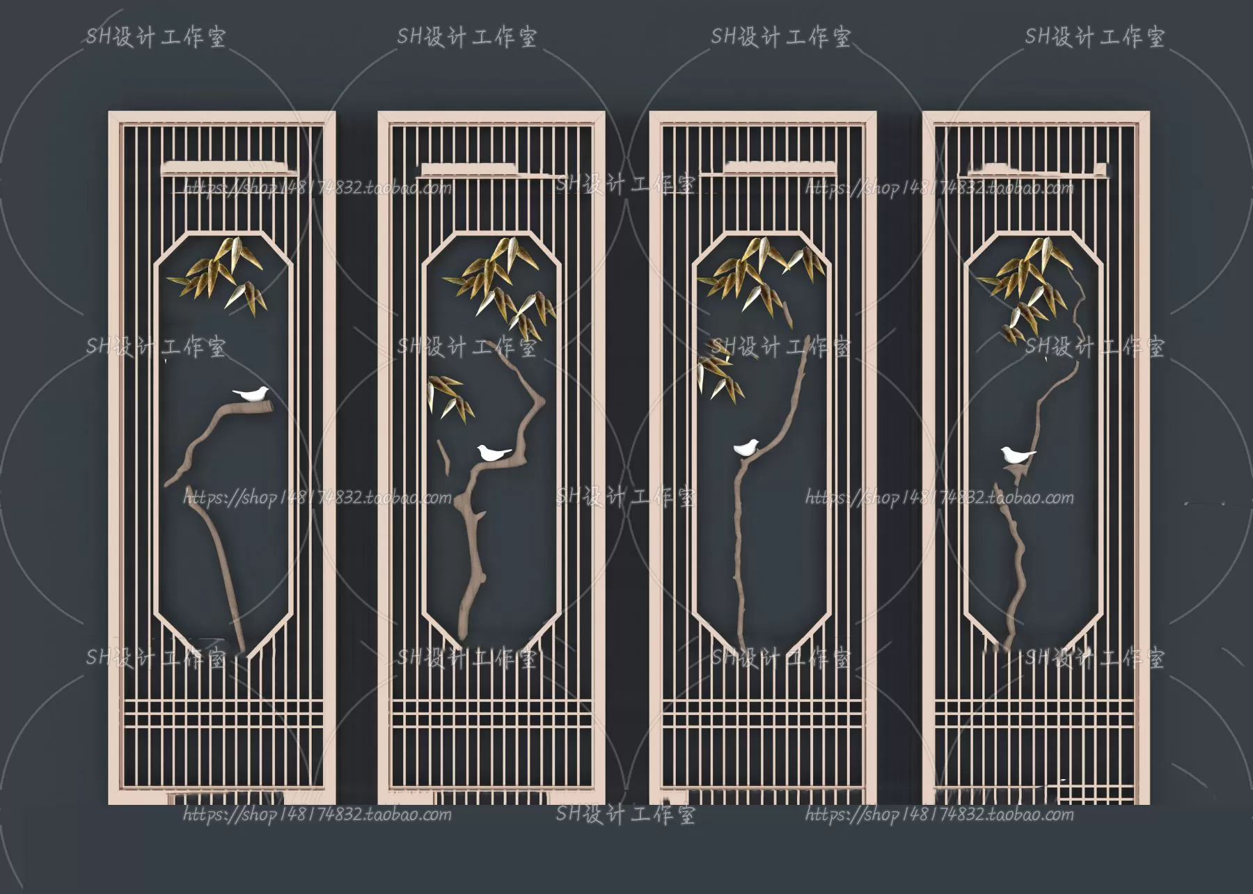 Screen Partition 3D Models – 0026