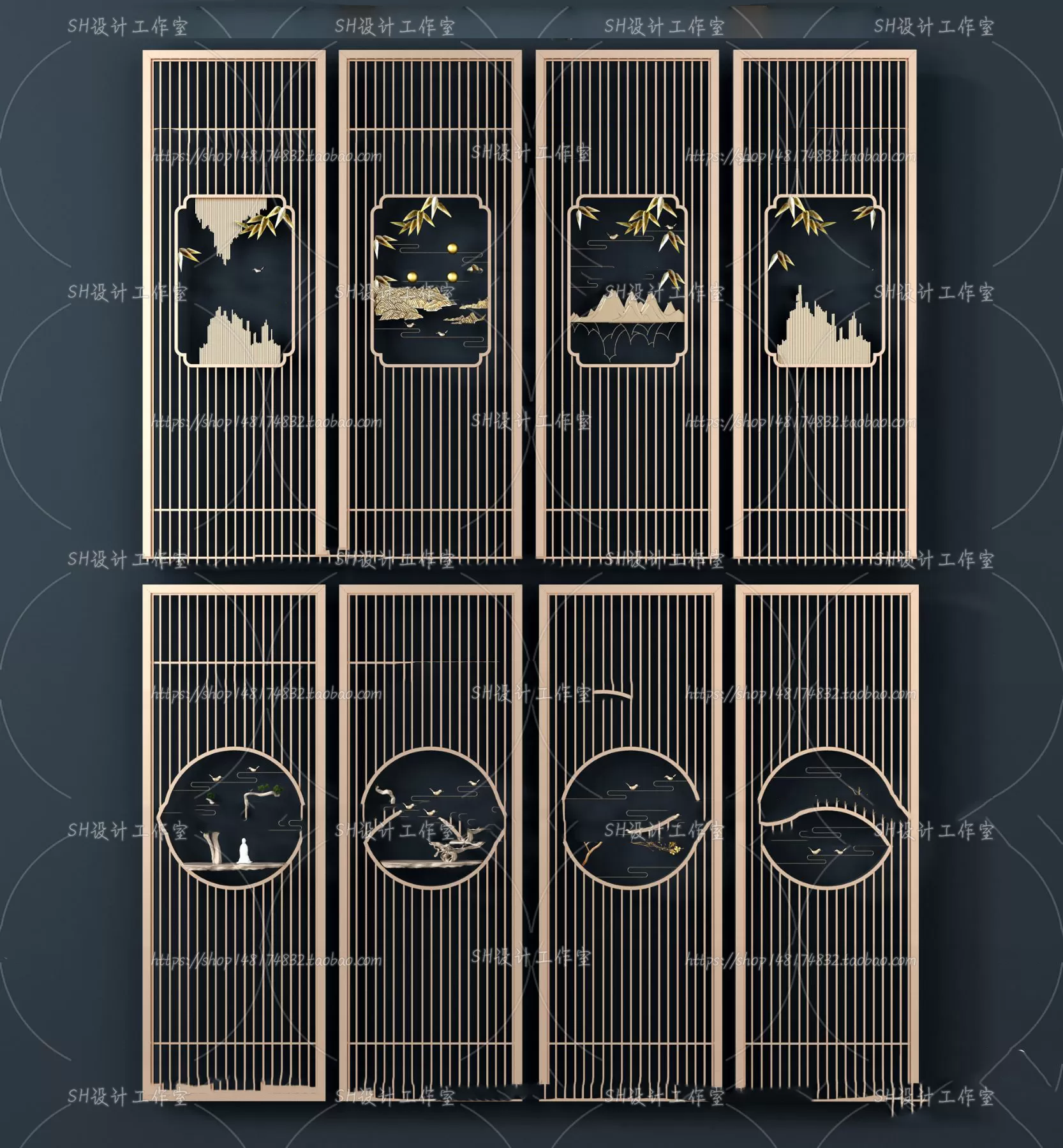 Screen Partition 3D Models – 0027