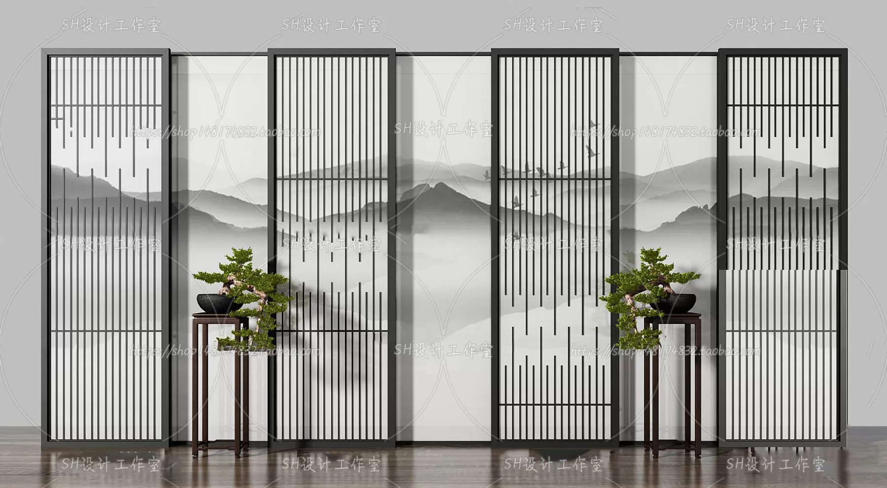 Screen Partition 3D Models – 0032