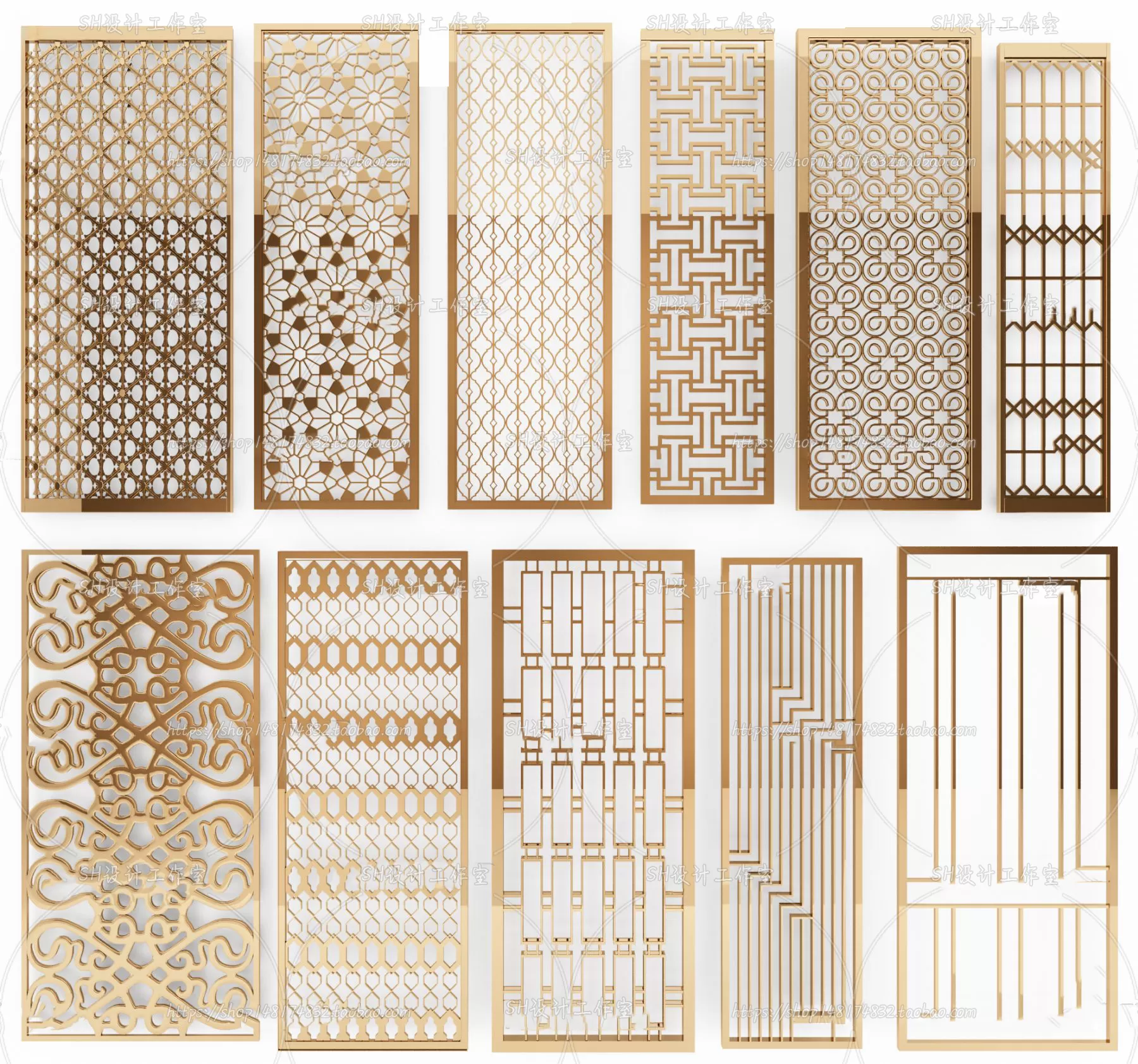 Screen Partition 3D Models – 0048