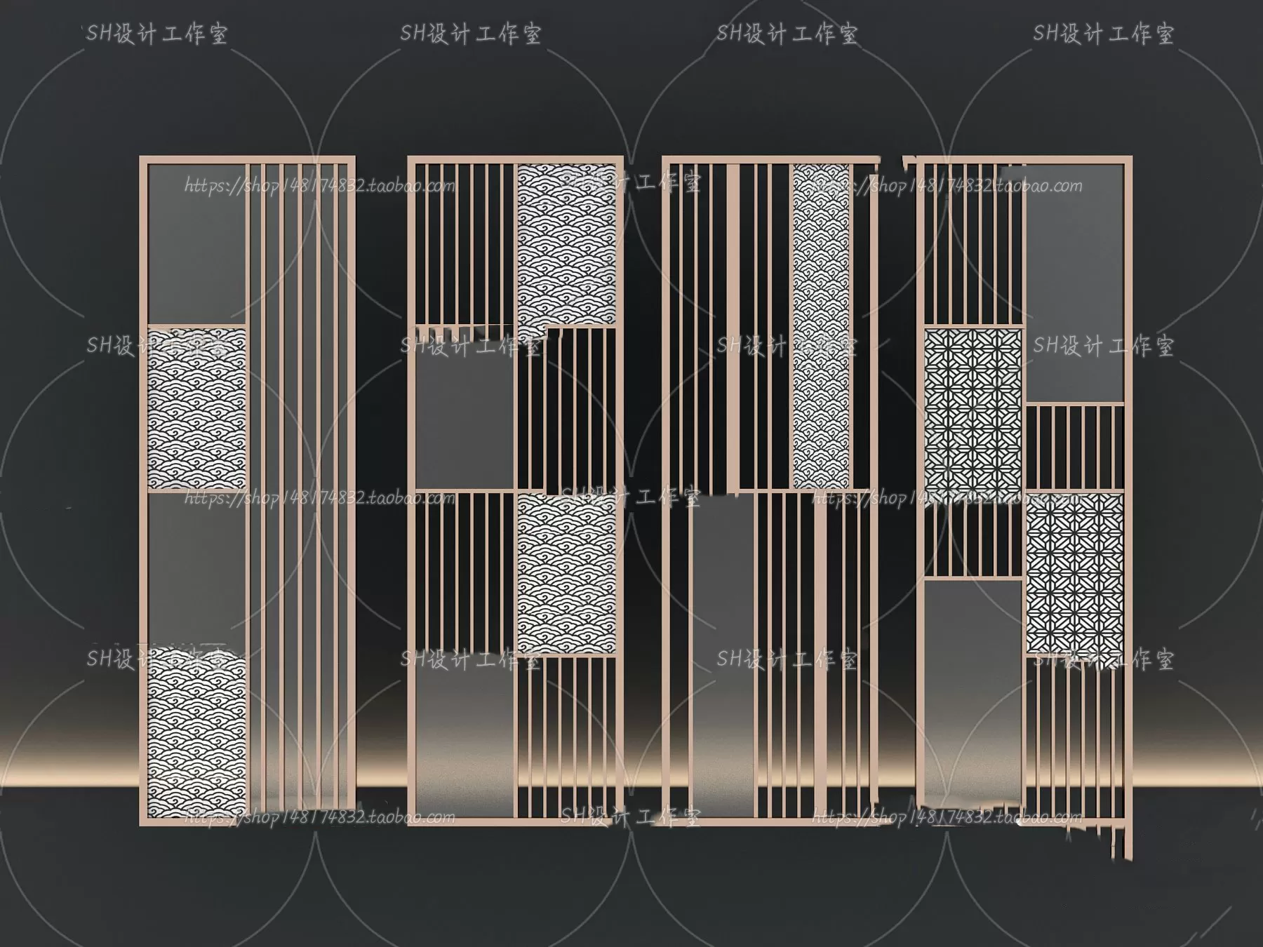 Screen Partition 3D Models – 0058