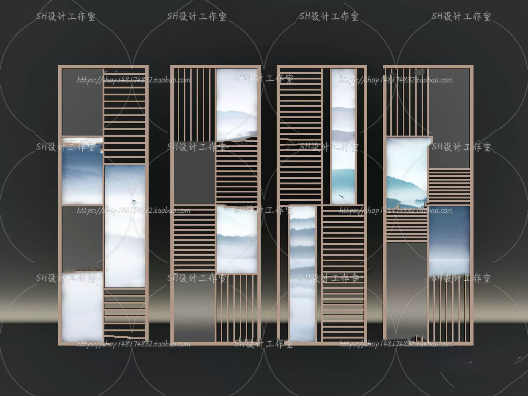 Screen Partition 3D Models – 0059