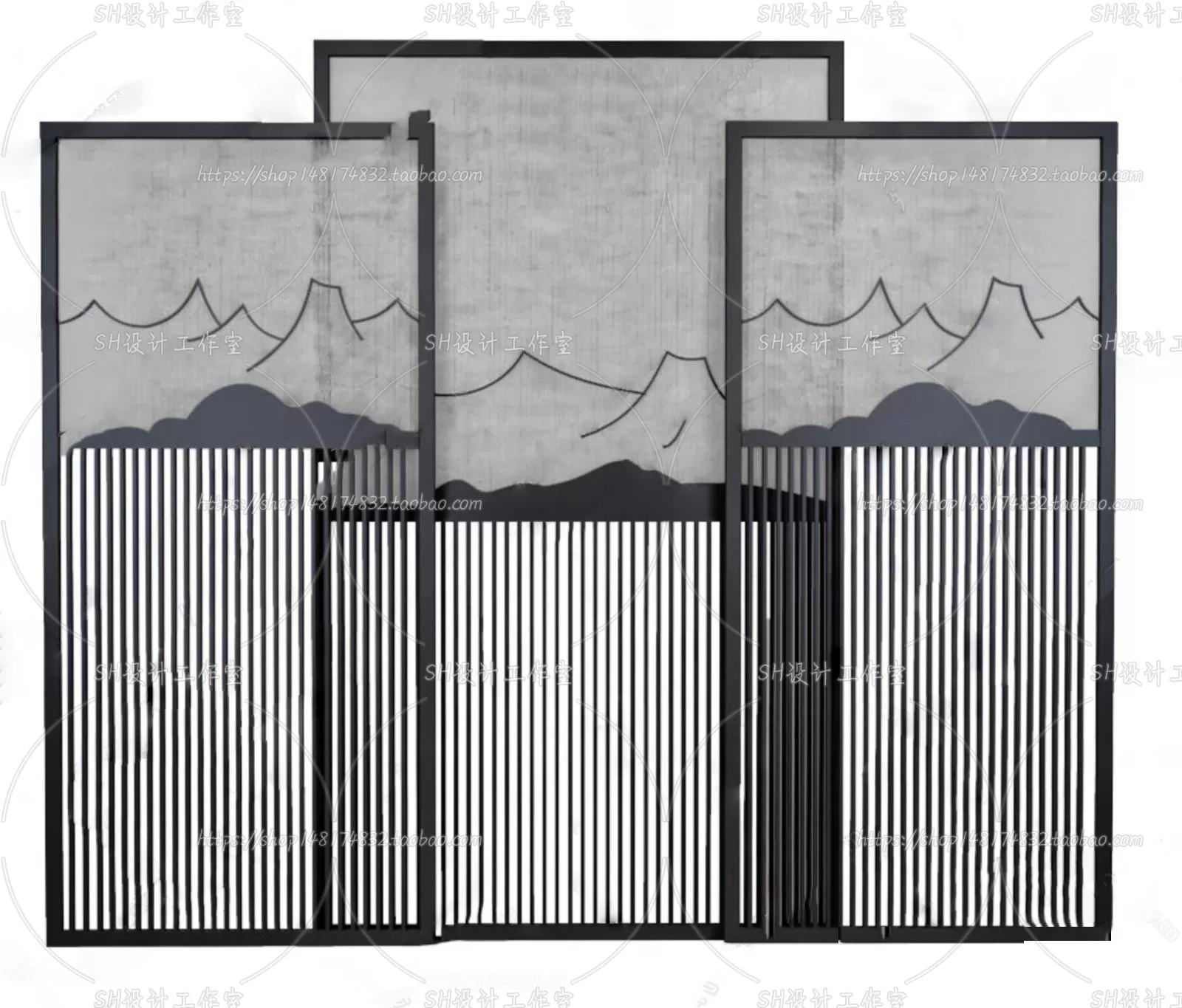 Screen Partition 3D Models – 0103 Screen Partition 3D Models – 0103