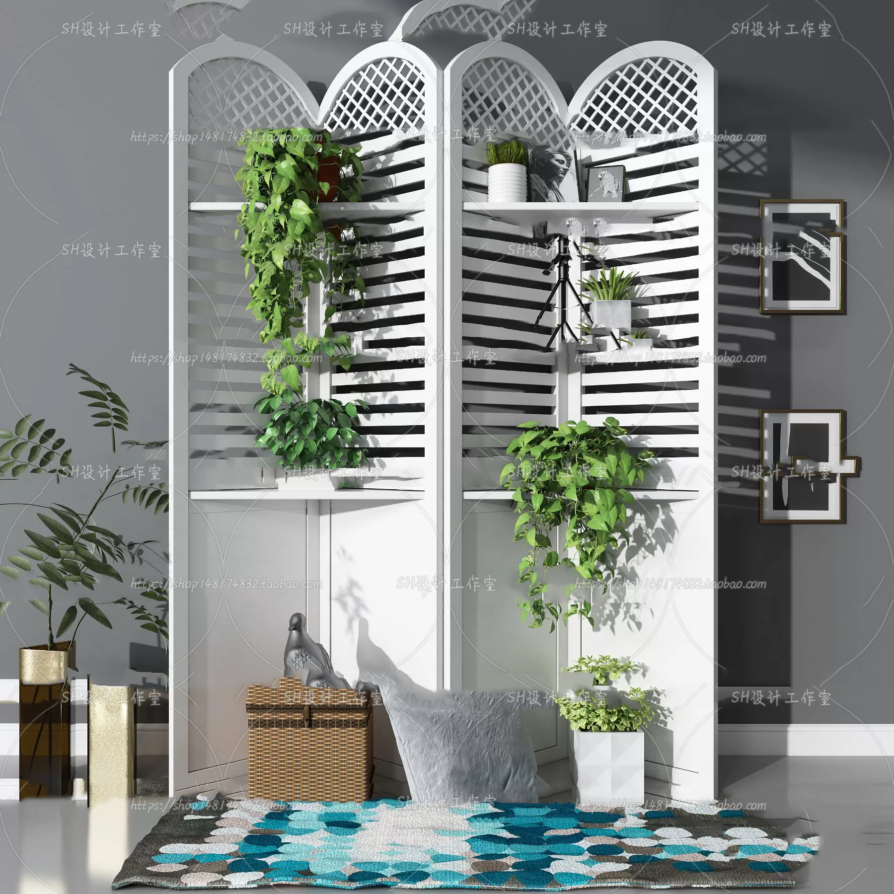 Screen Partition 3D Models – 0105 Screen Partition 3D Models – 0105