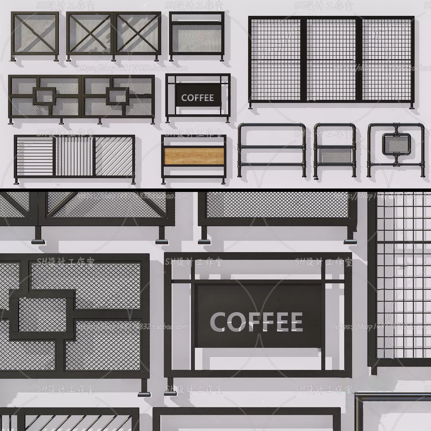 Screen Partition 3D Models – 0108 Screen Partition 3D Models – 0108