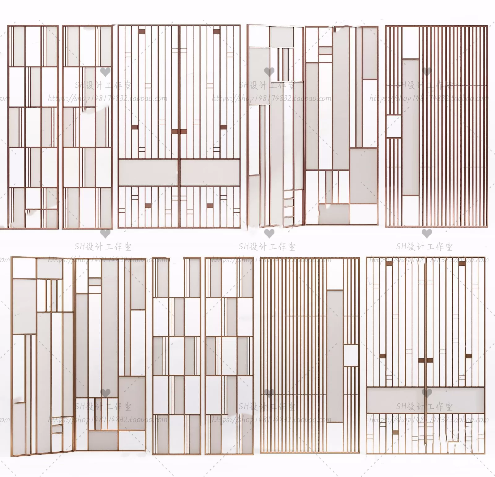 Screen Partition 3D Models – 0113 Screen Partition 3D Models – 0113