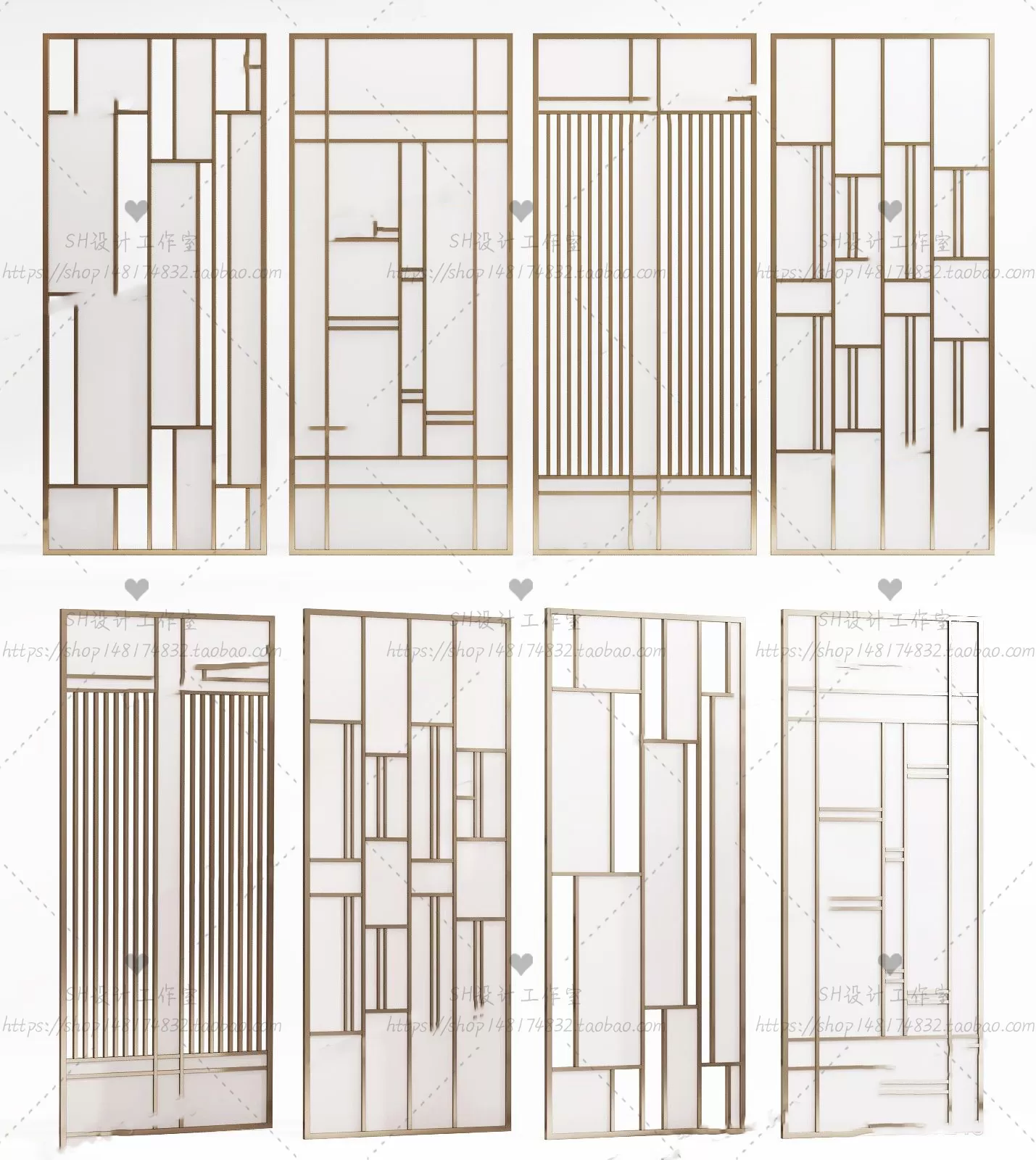 Screen Partition 3D Models – 0114 Screen Partition 3D Models – 0114