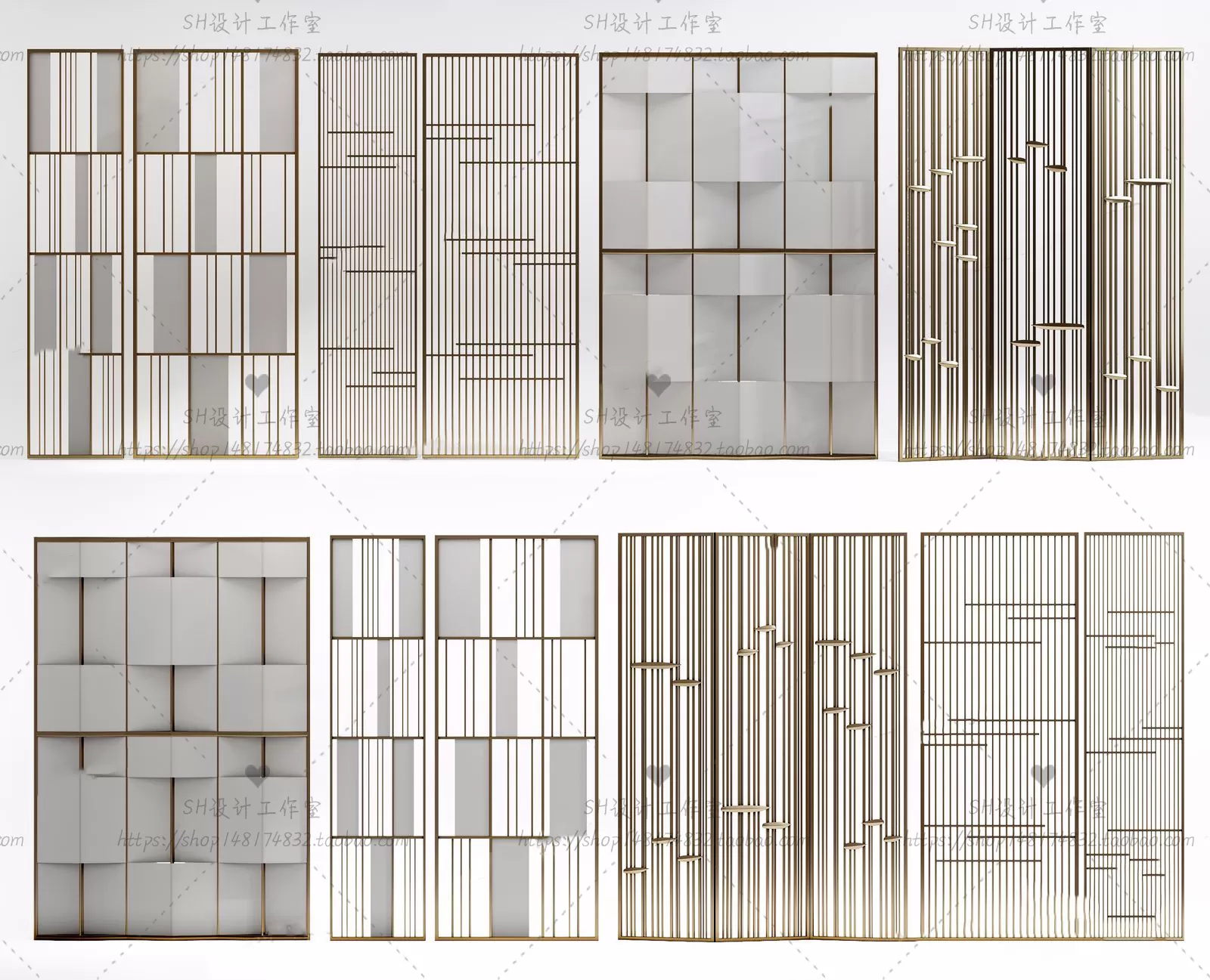 Screen Partition 3D Models – 0116 Screen Partition 3D Models – 0116