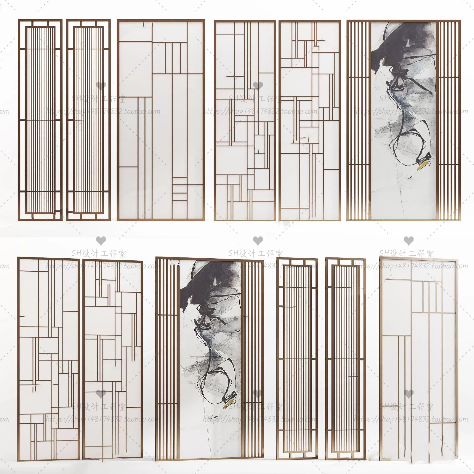 Screen Partition 3D Models – 0118 Screen Partition 3D Models – 0118