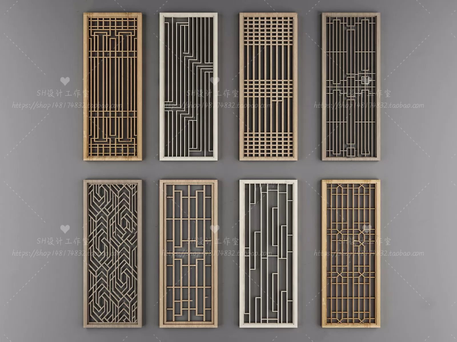 Screen Partition 3D Models – 0122 Screen Partition 3D Models – 0122