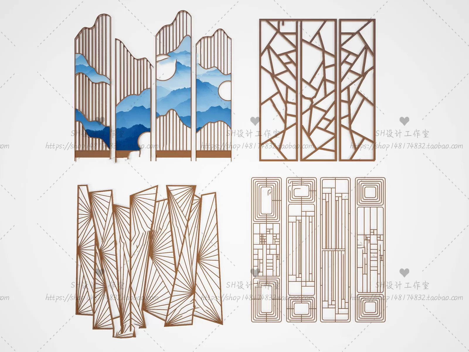 Screen Partition 3D Models – 0123 Screen Partition 3D Models – 0123