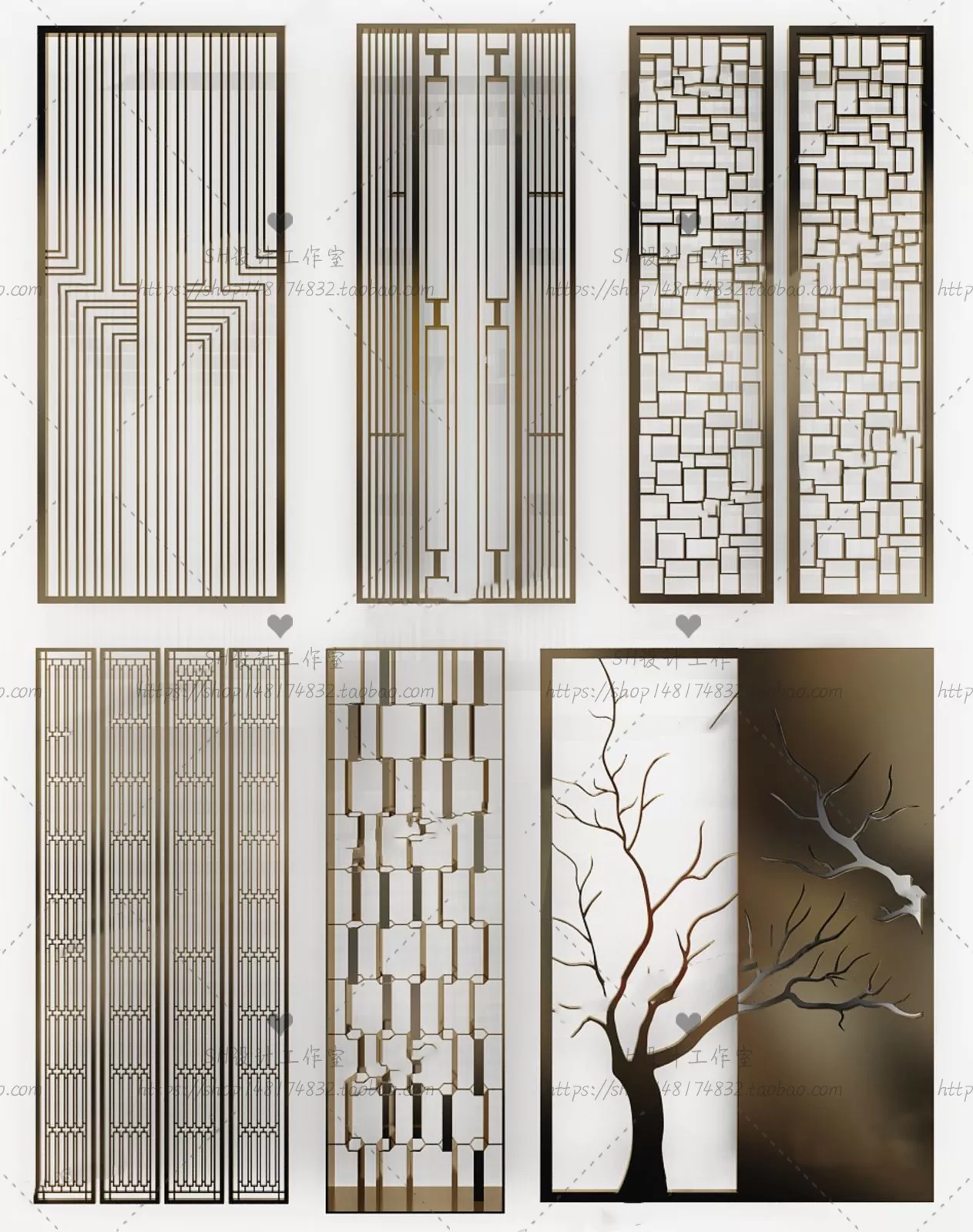 Screen Partition 3D Models – 0134 Screen Partition 3D Models – 0134