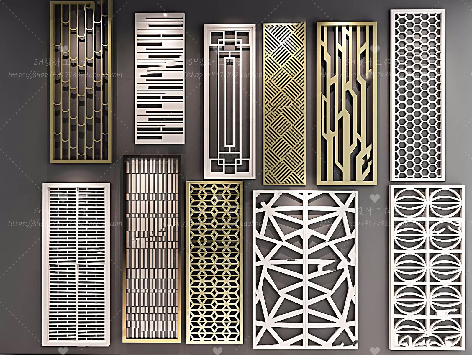 Screen Partition 3D Models – 0150 Screen Partition 3D Models – 0150