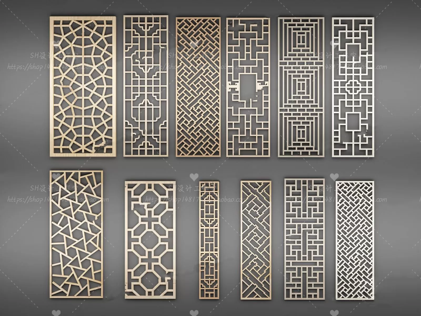 Screen Partition 3D Models – 0151 Screen Partition 3D Models – 0151