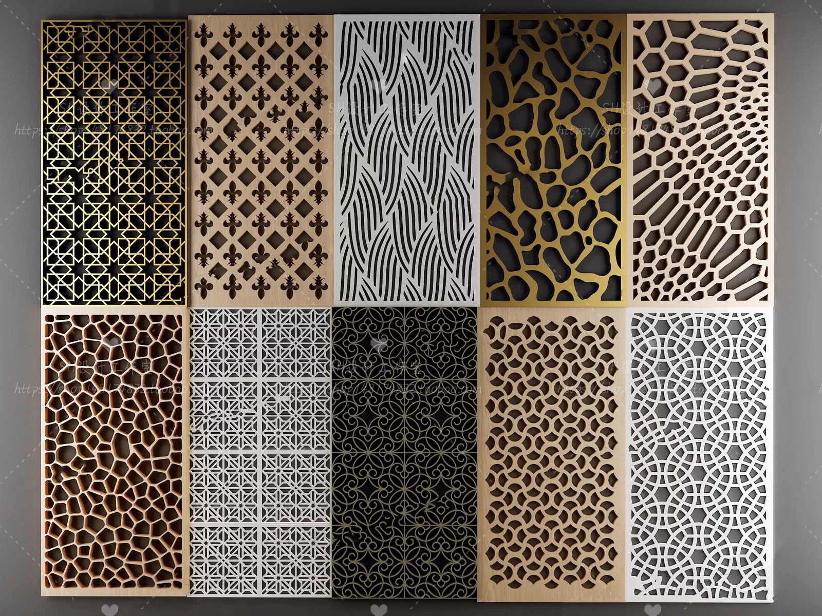 Screen Partition 3D Models – 0154 Screen Partition 3D Models – 0154