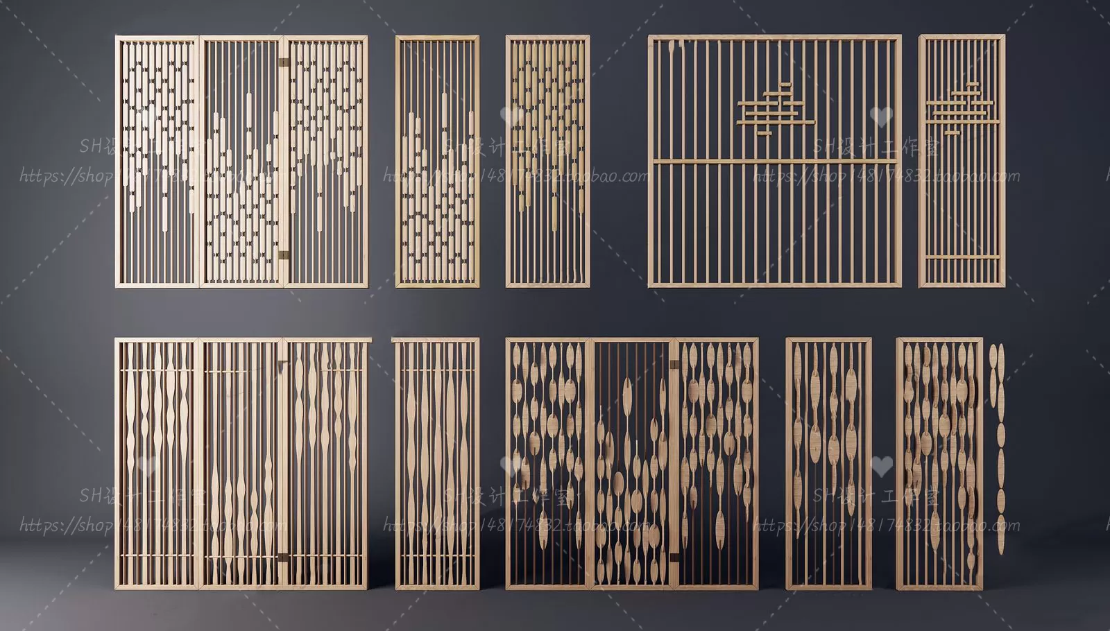 Screen Partition 3D Models – 0160 Screen Partition 3D Models – 0160