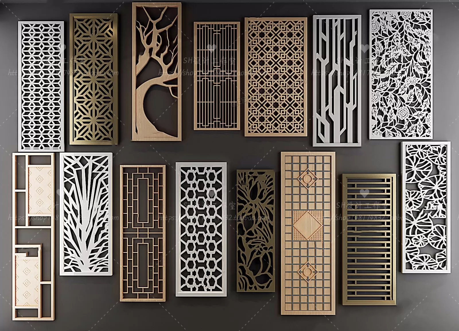 Screen Partition 3D Models – 0161 Screen Partition 3D Models – 0161