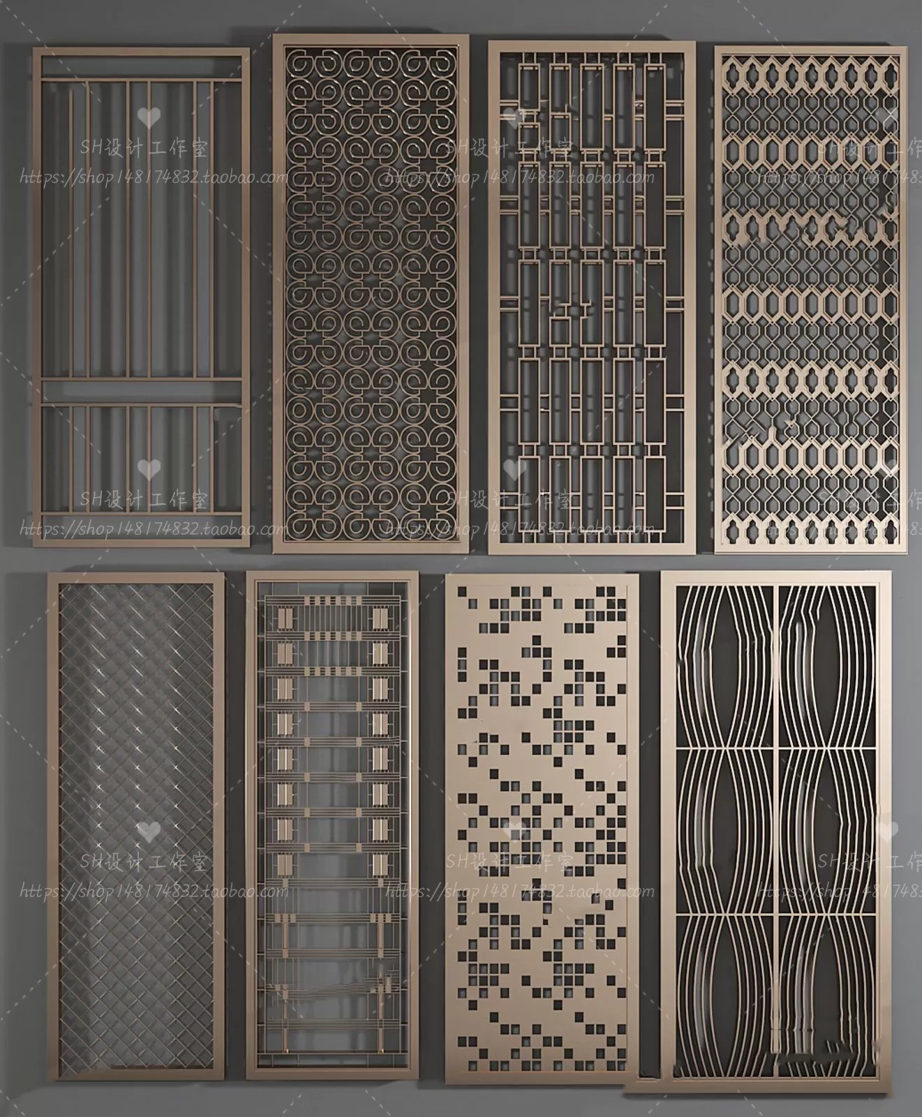 Screen Partition 3D Models – 0162 Screen Partition 3D Models – 0162