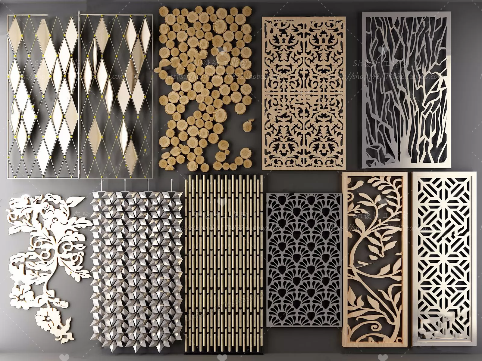 Screen Partition 3D Models – 0163 Screen Partition 3D Models – 0163