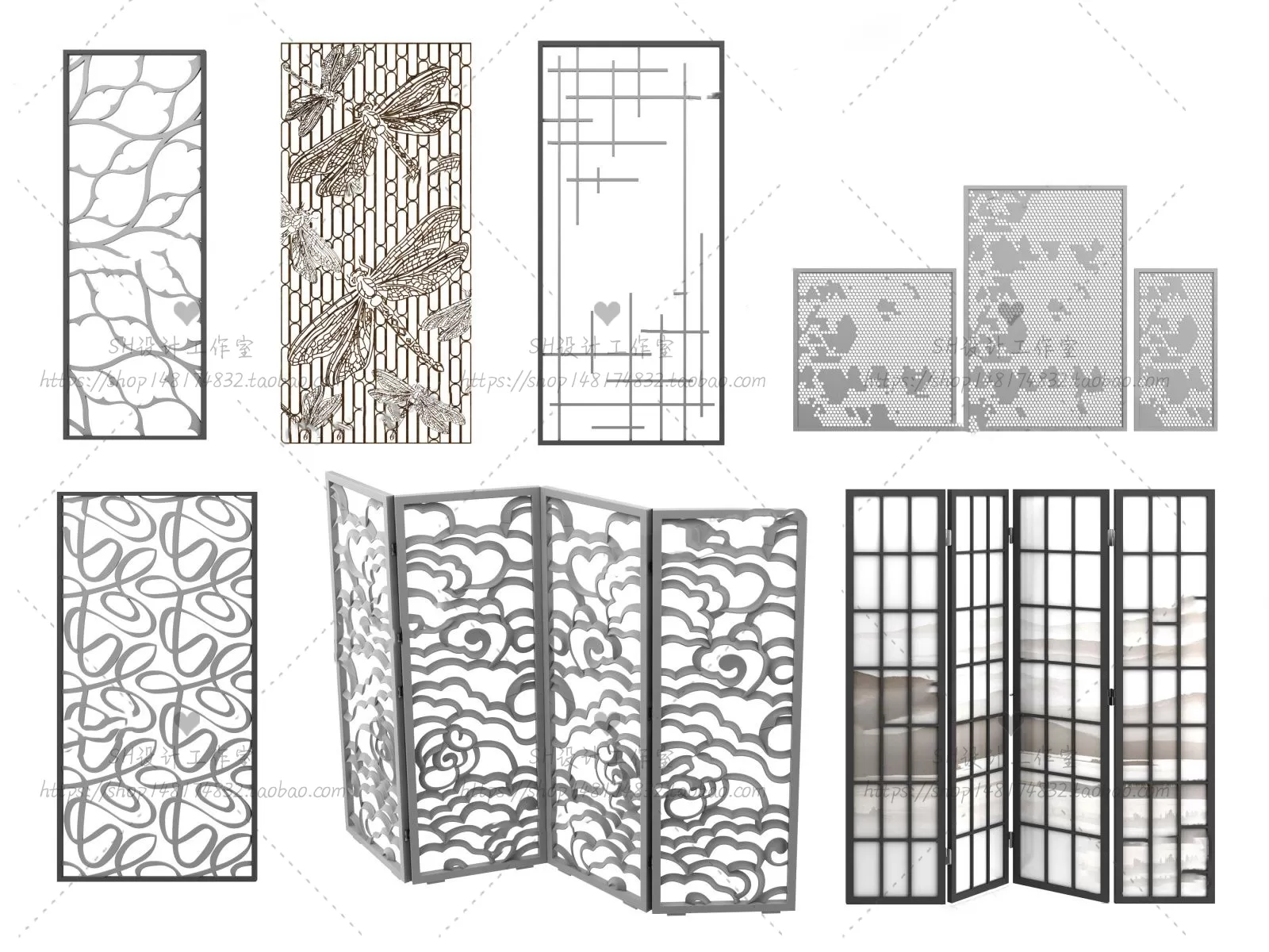Screen Partition 3D Models – 0167 Screen Partition 3D Models – 0167