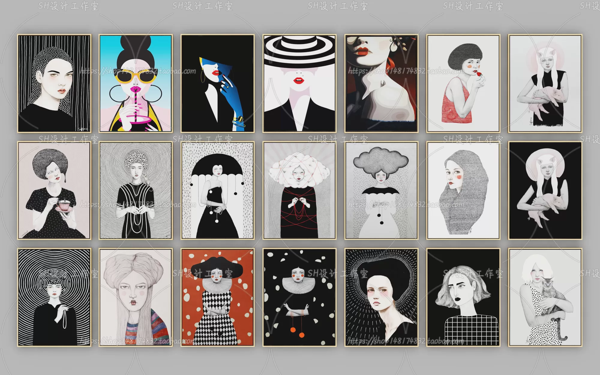 Decorative Painting – 3D Models – 0022