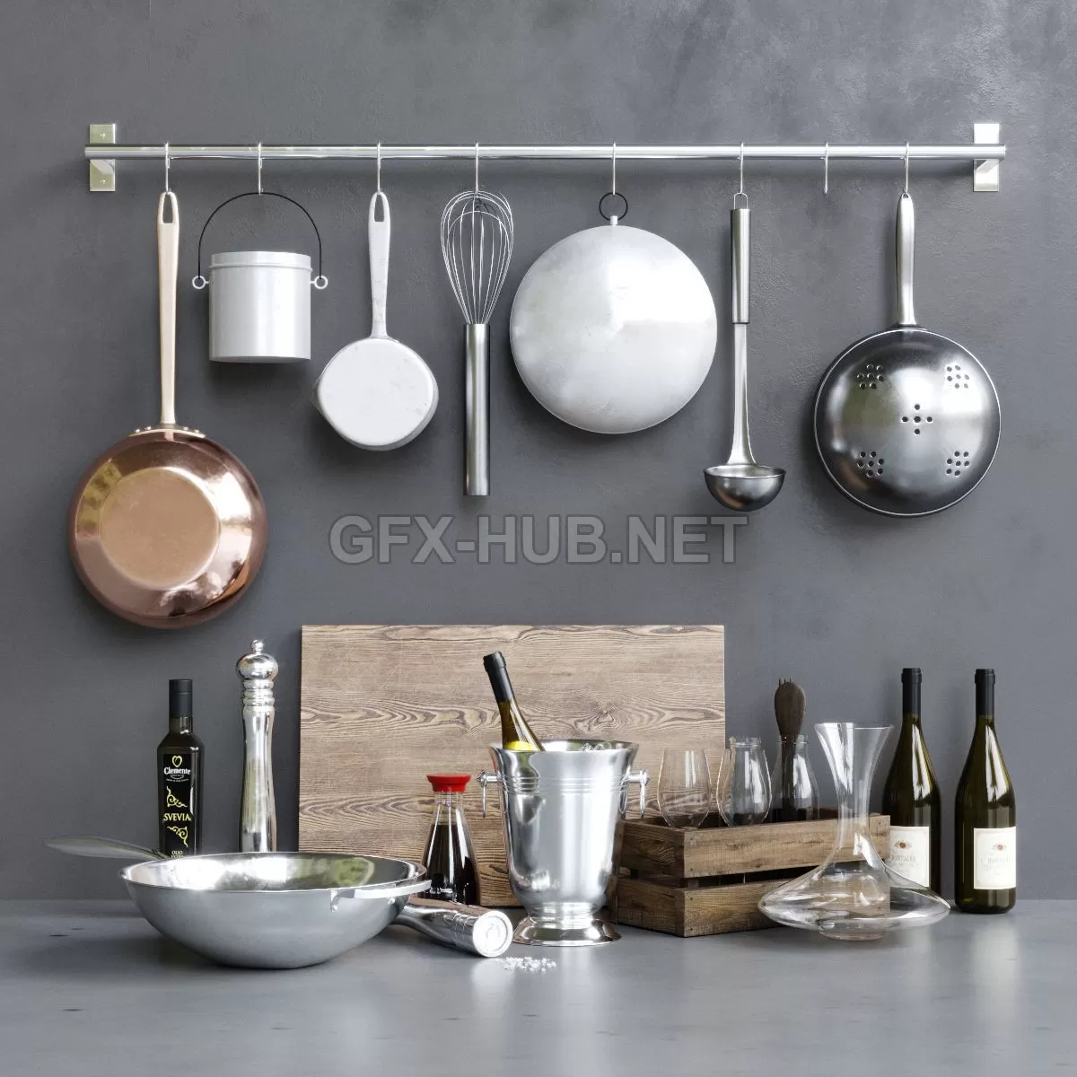 Baltimora Decor Set (maxobj) 3D model – 207015