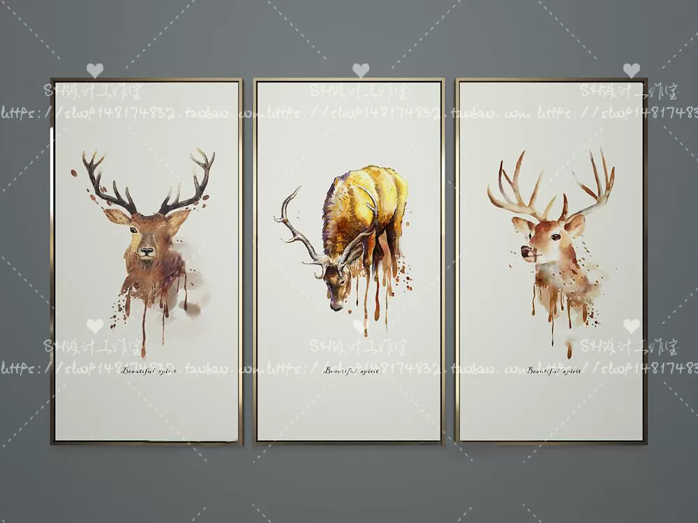 Decorative Painting – 3D Models – 0101