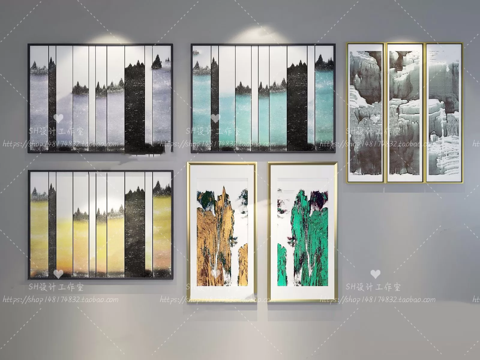 Decorative Painting – 3D Models – 0122