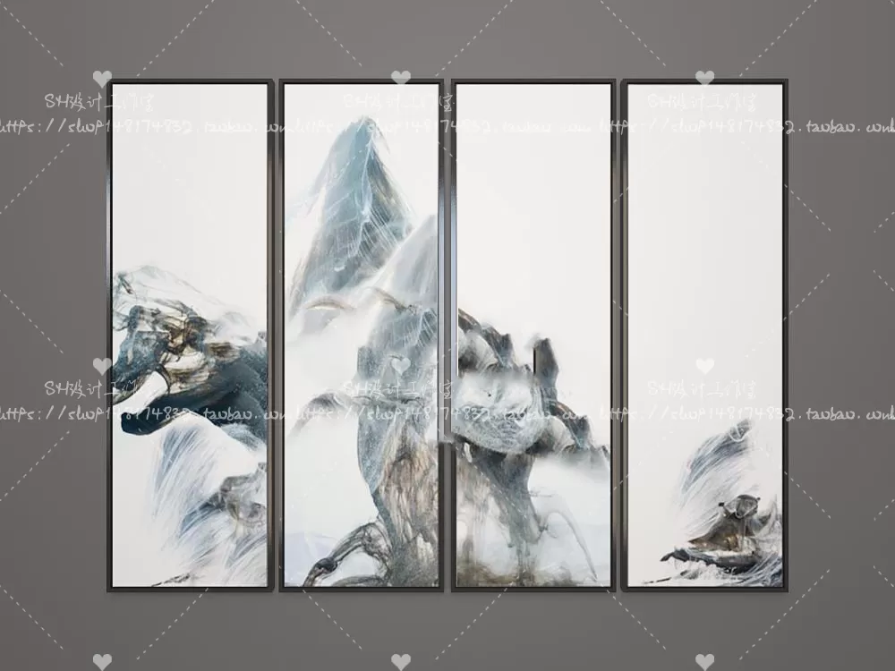 Decorative Painting – 3D Models – 0141