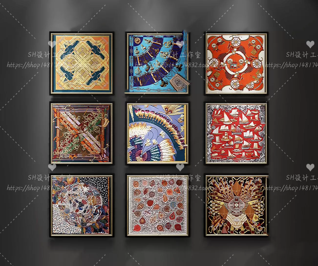 Decorative Painting – 3D Models – 0151