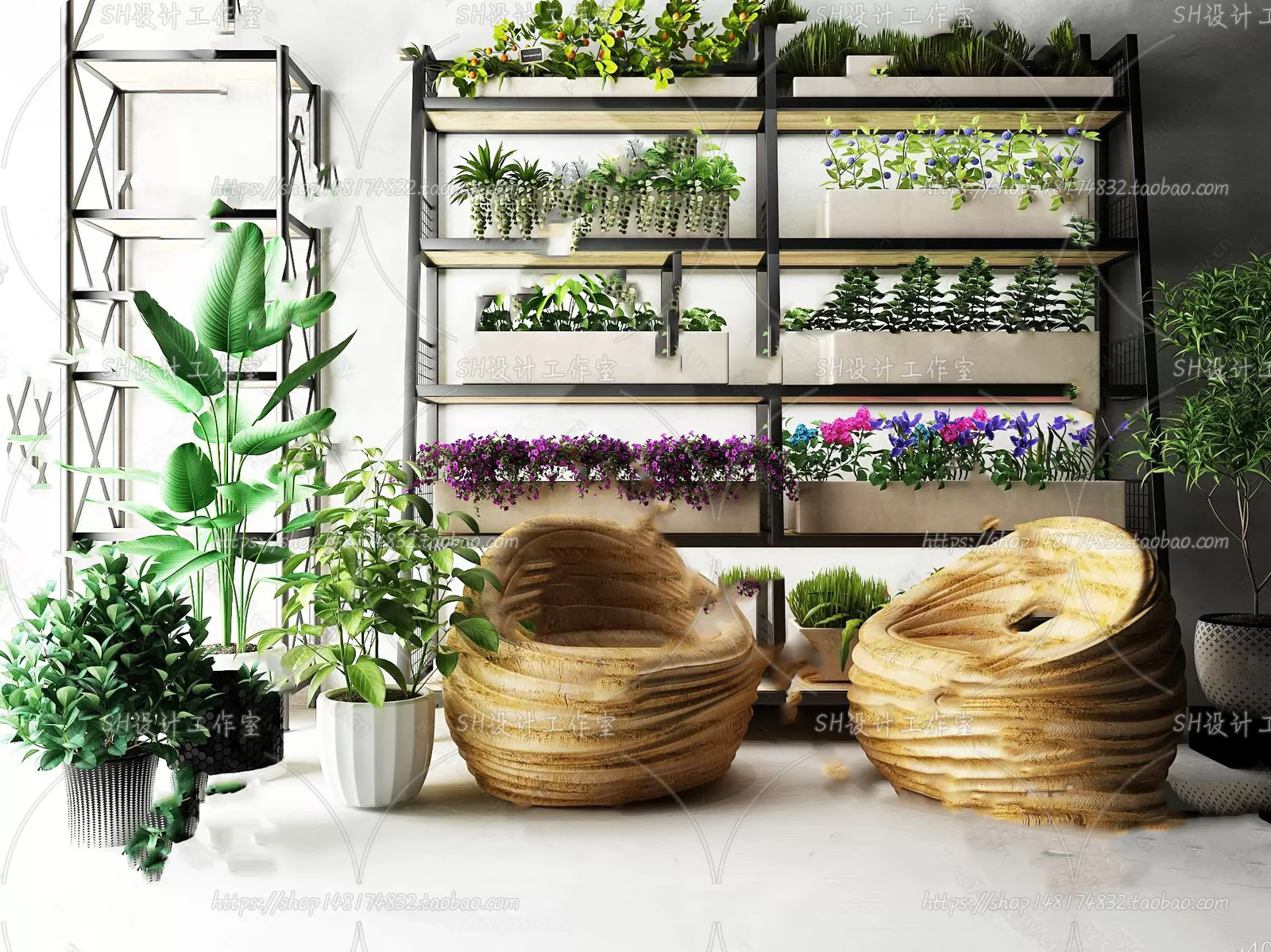 Plants and Flowers – 3Ds Models – 0060