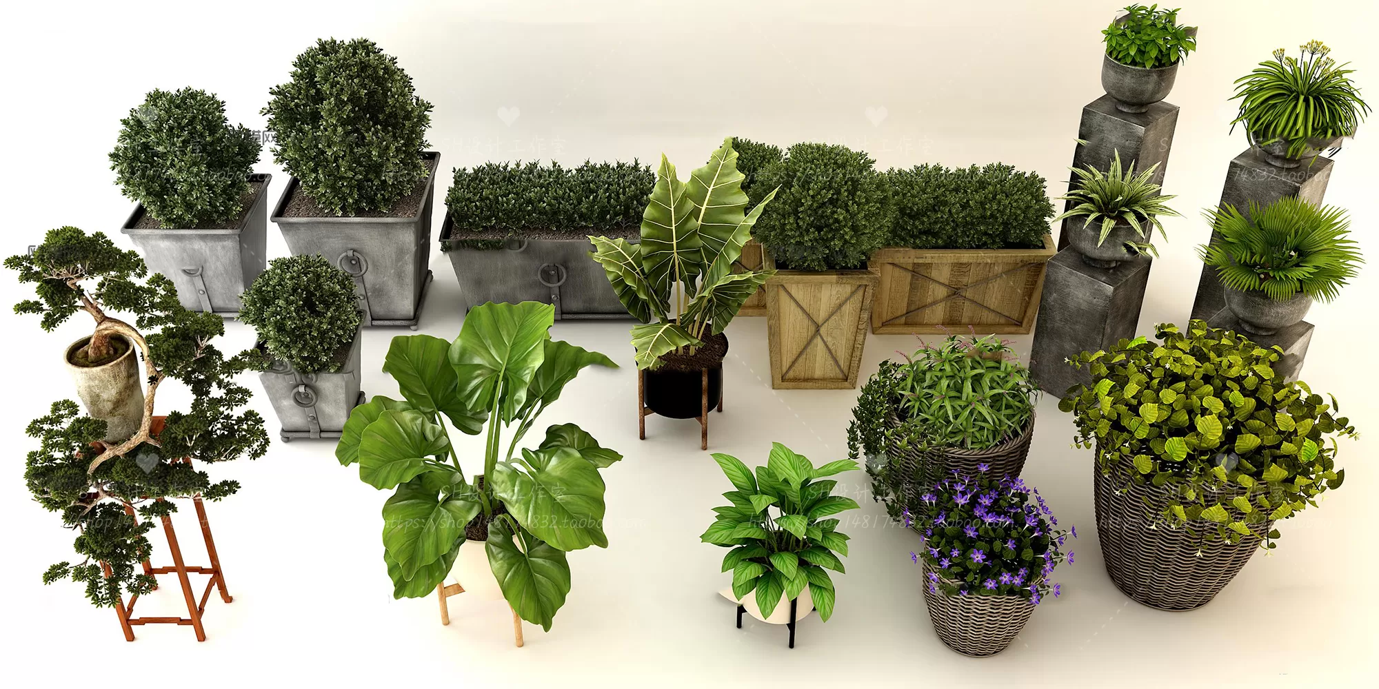 Plants and Flowers – 3Ds Models – 0315 Plants and Flowers – 3Ds Models – 0315