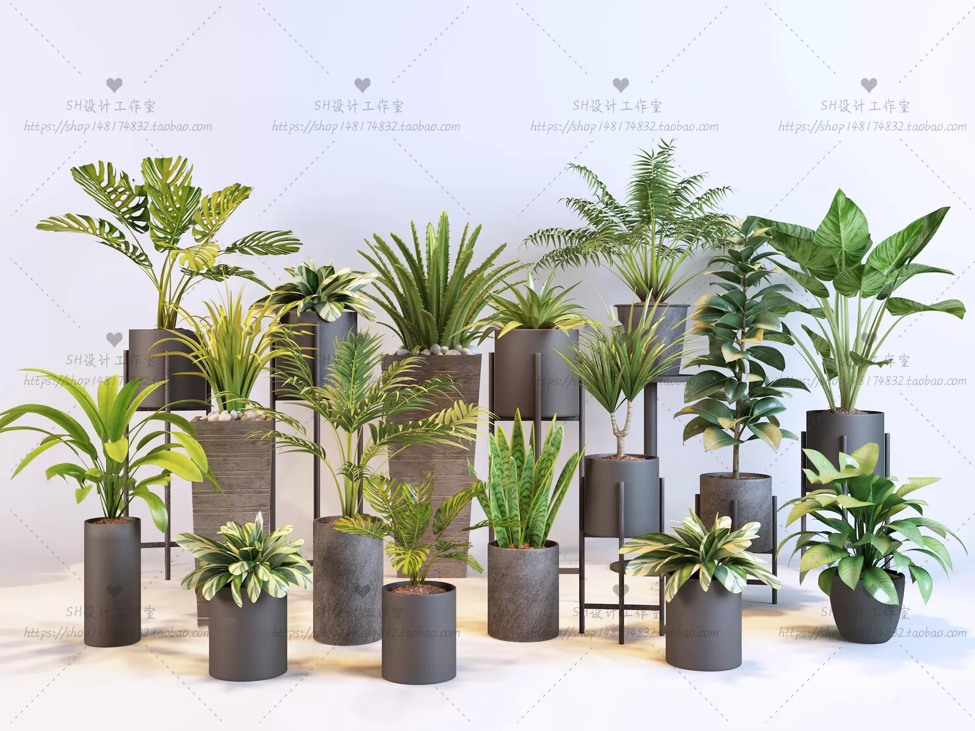 Plants and Flowers – 3Ds Models – 0363 Plants and Flowers – 3Ds Models – 0363