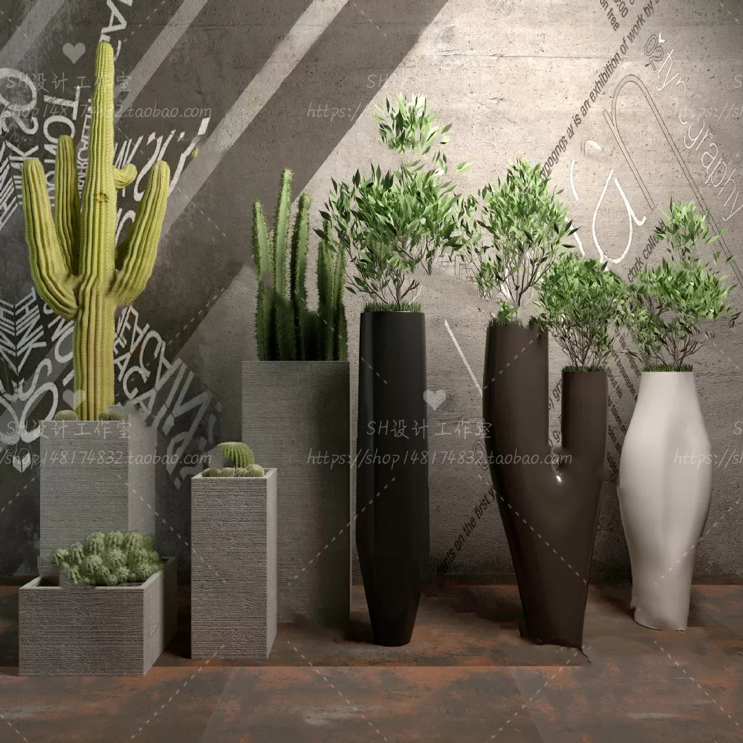 Plants and Flowers – 3Ds Models – 0395 Plants and Flowers – 3Ds Models – 0395