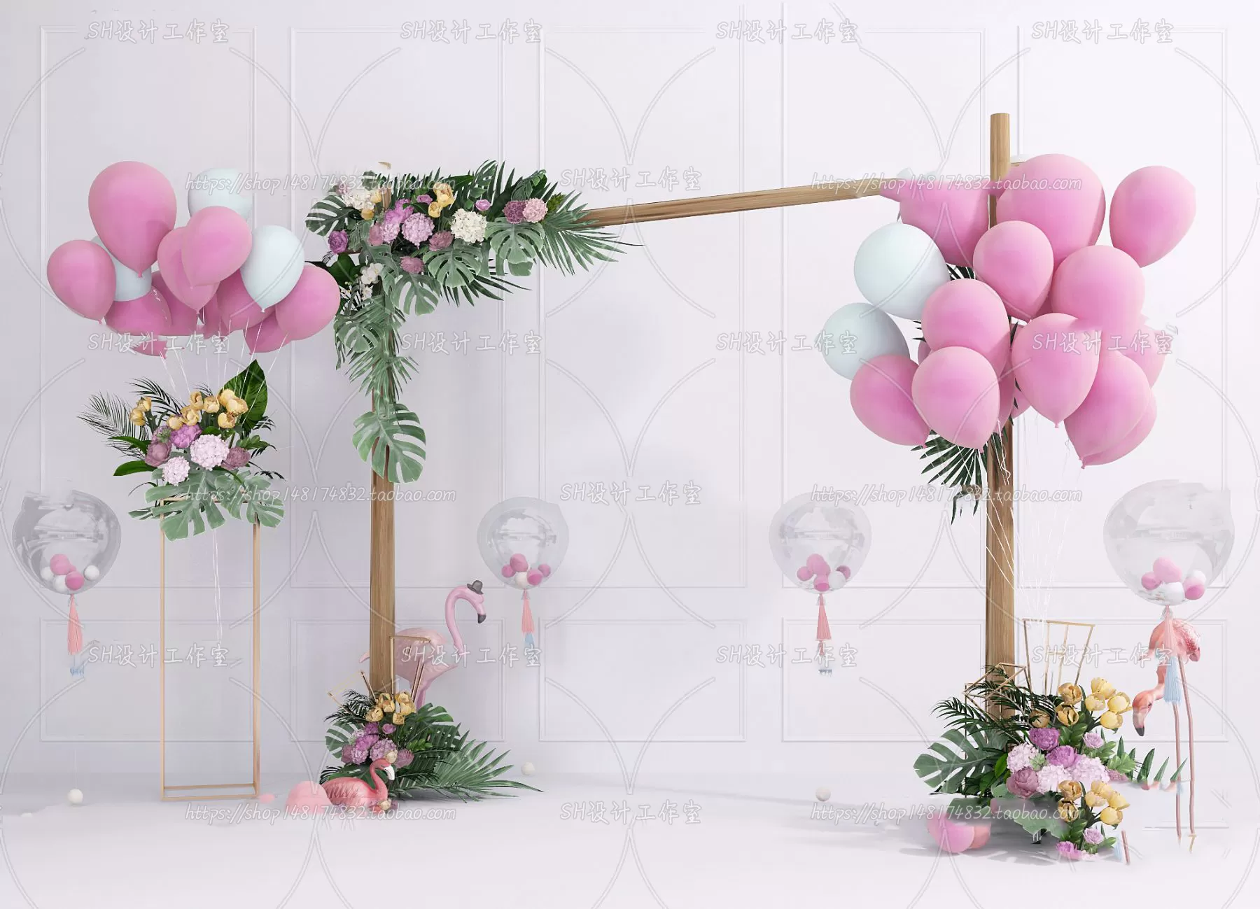 Balloon Floral – 3D Models – 0001