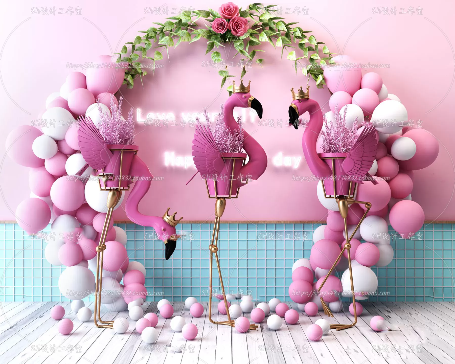 Balloon Floral – 3D Models – 0007