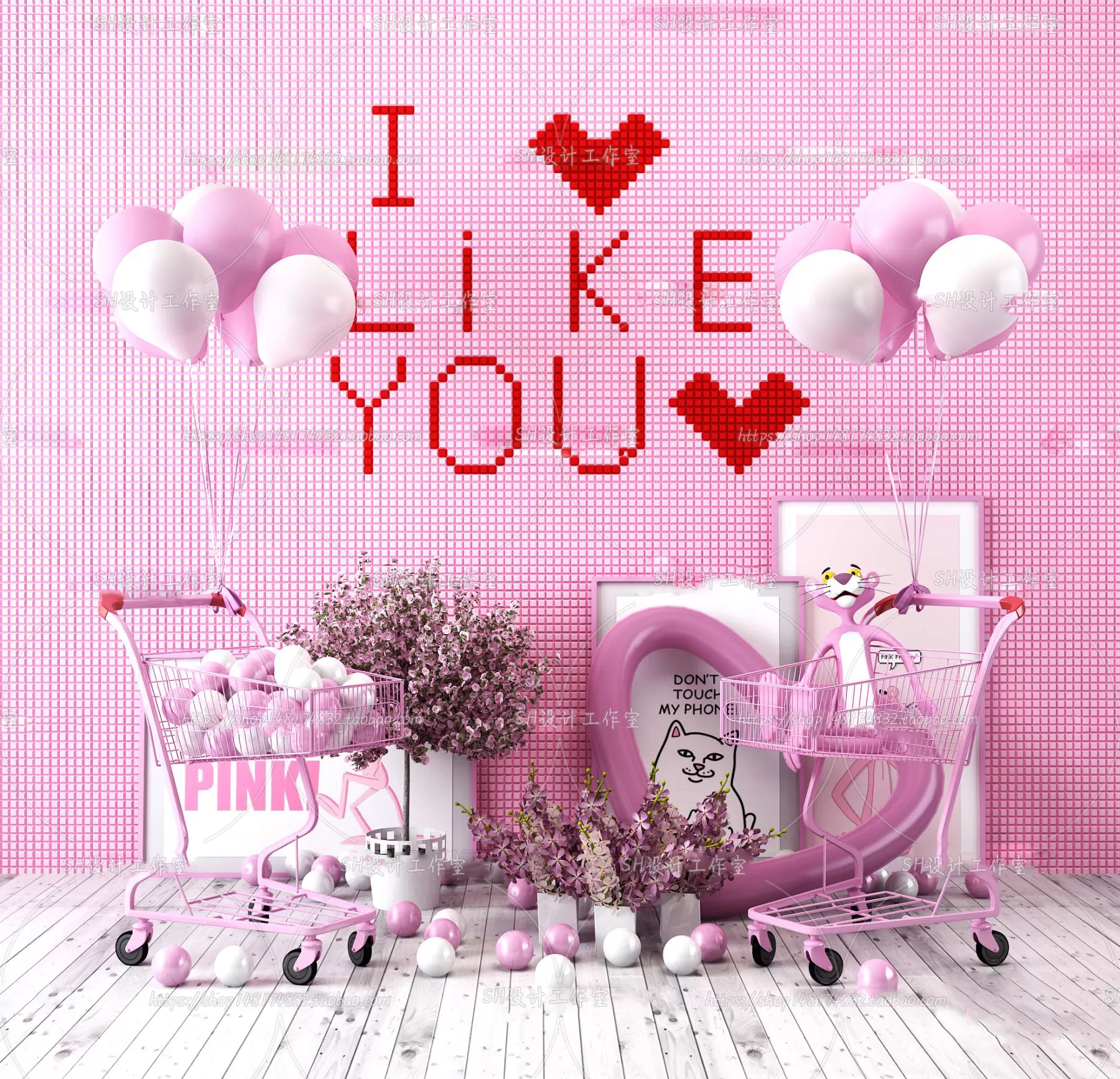 Balloon Floral – 3D Models – 0009