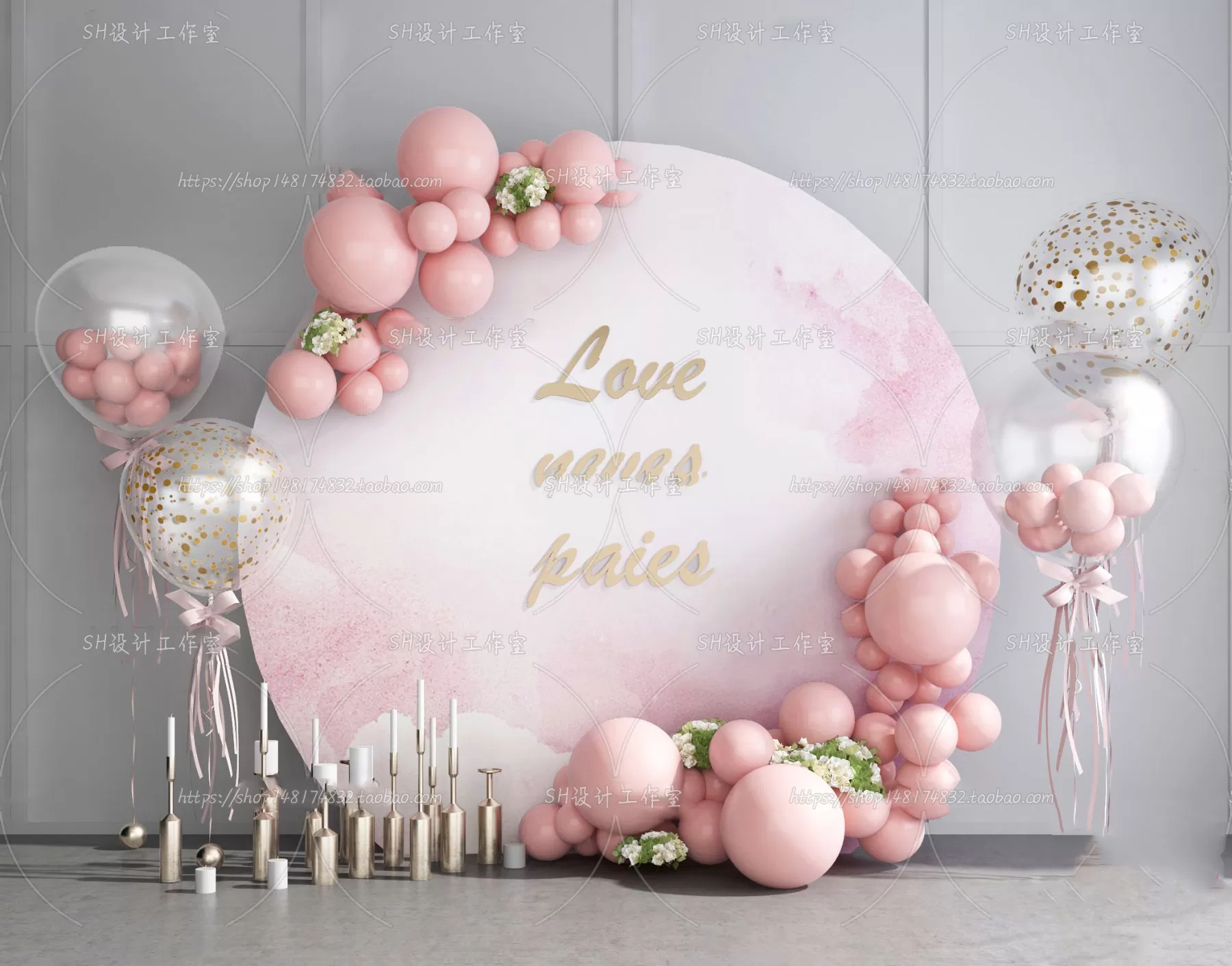 Balloon Floral – 3D Models – 0011