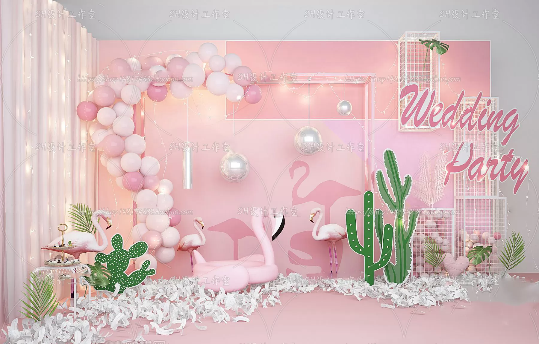 Balloon Floral – 3D Models – 0014