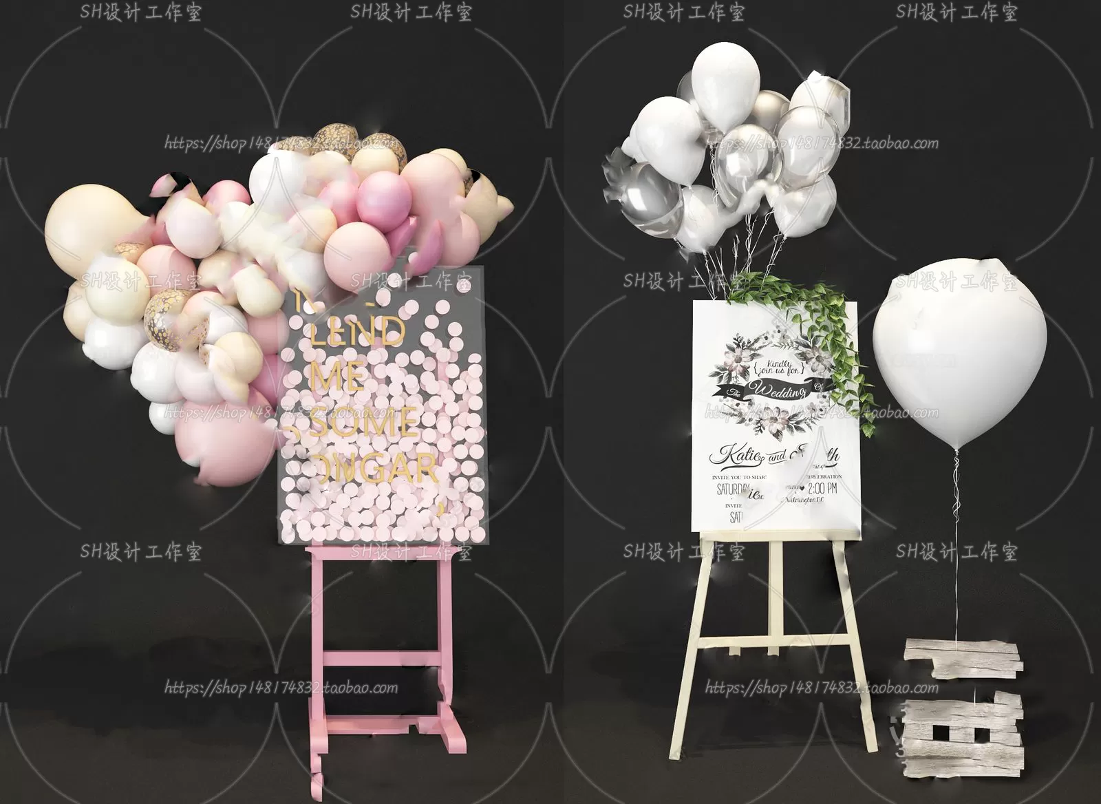 Balloon Floral – 3D Models – 0020