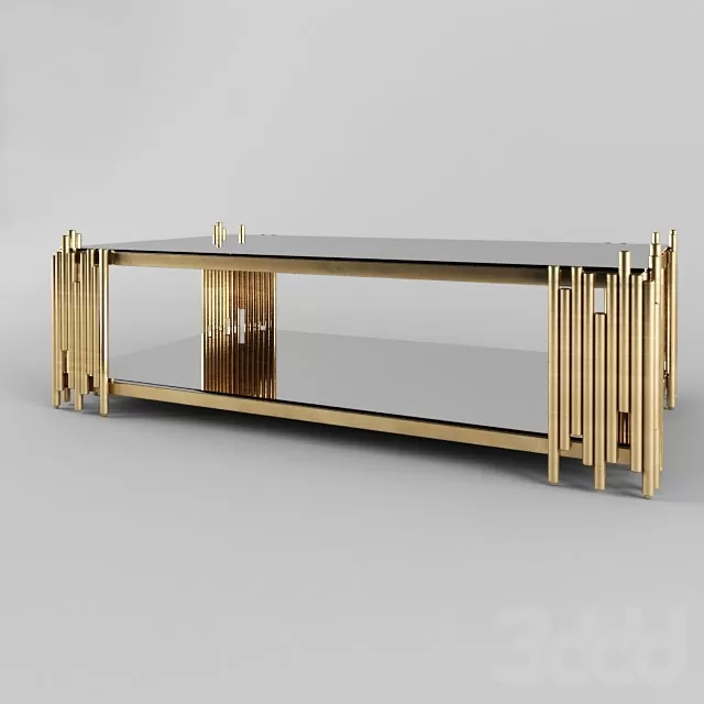 Barcelona Modern Rectangular Glass Coffee Table – 207171
