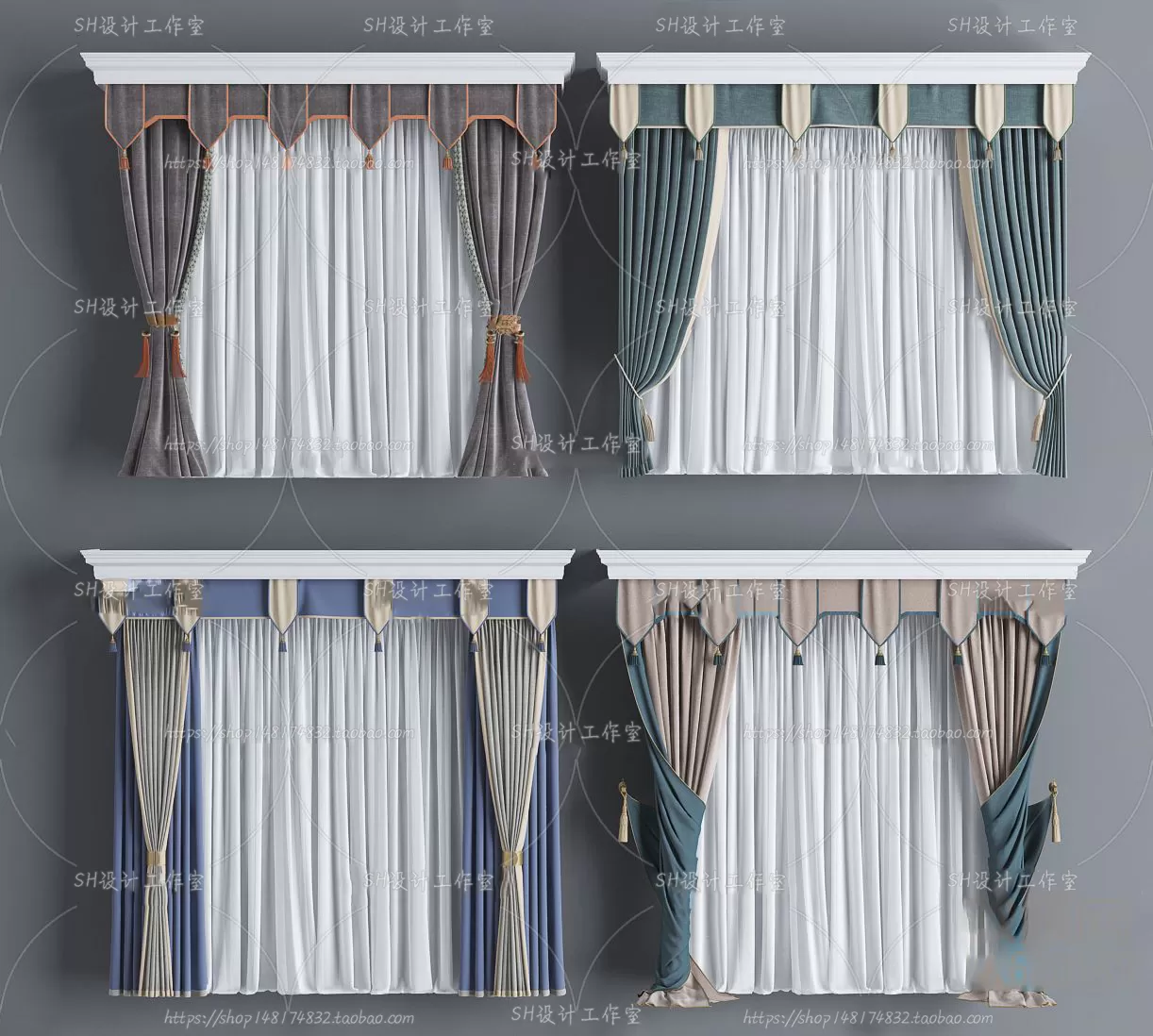 Curtains – 3Ds Models – 0001 Curtains – 3Ds Models – 0001
