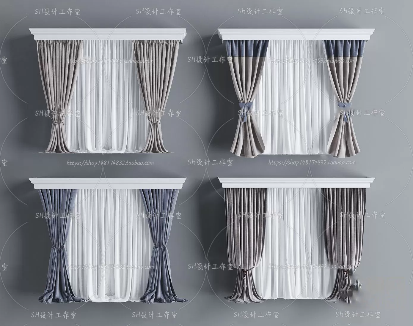 Curtains – 3Ds Models – 0010 Curtains – 3Ds Models – 0010