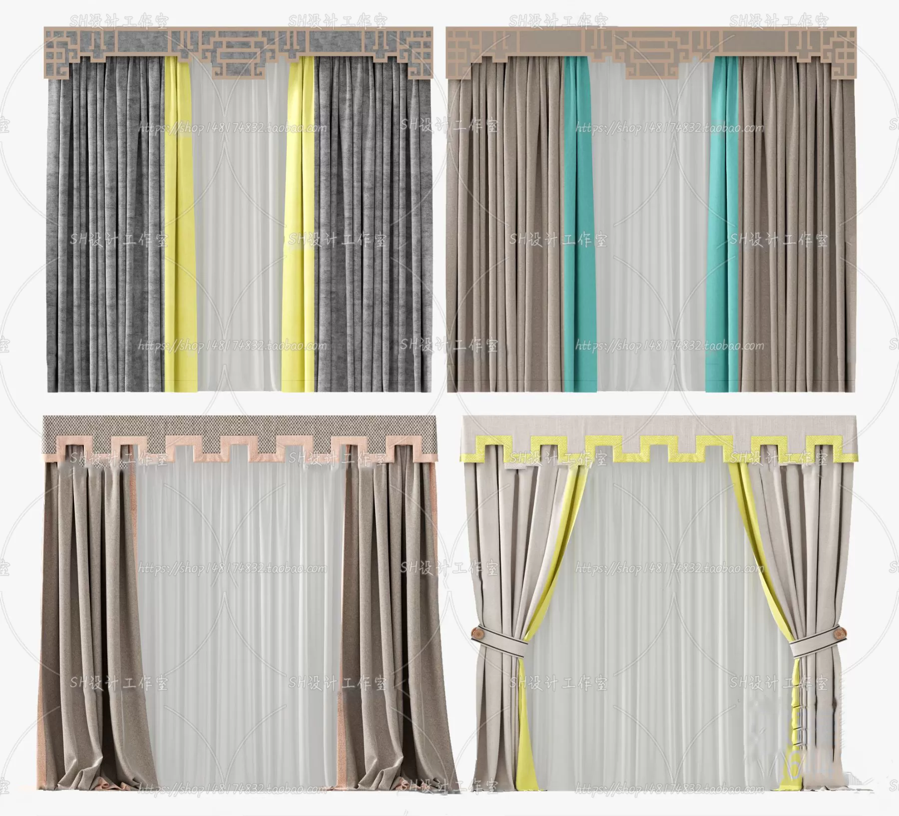 Curtains – 3Ds Models – 0014 Curtains – 3Ds Models – 0014