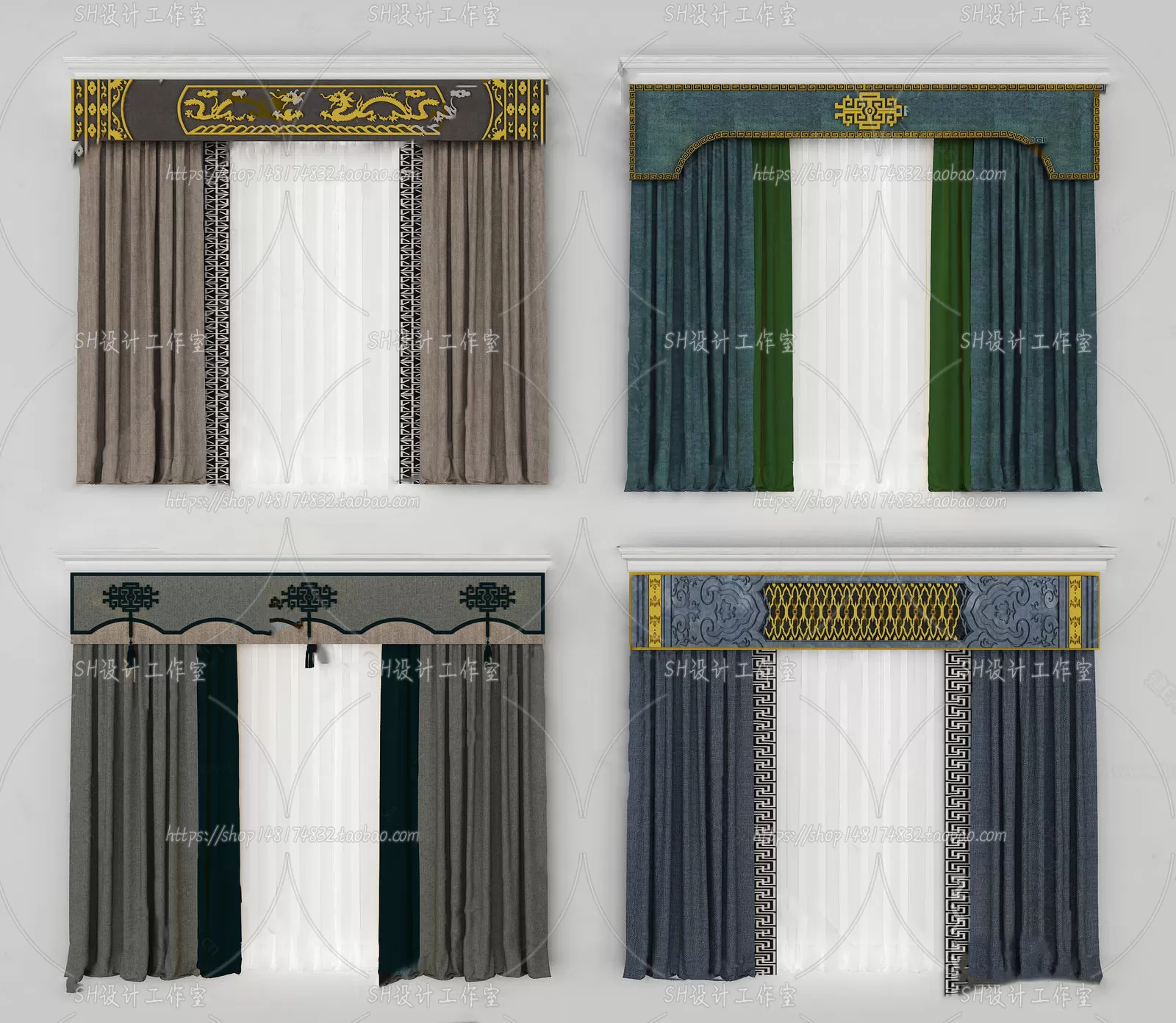 Curtains – 3Ds Models – 0015 Curtains – 3Ds Models – 0015