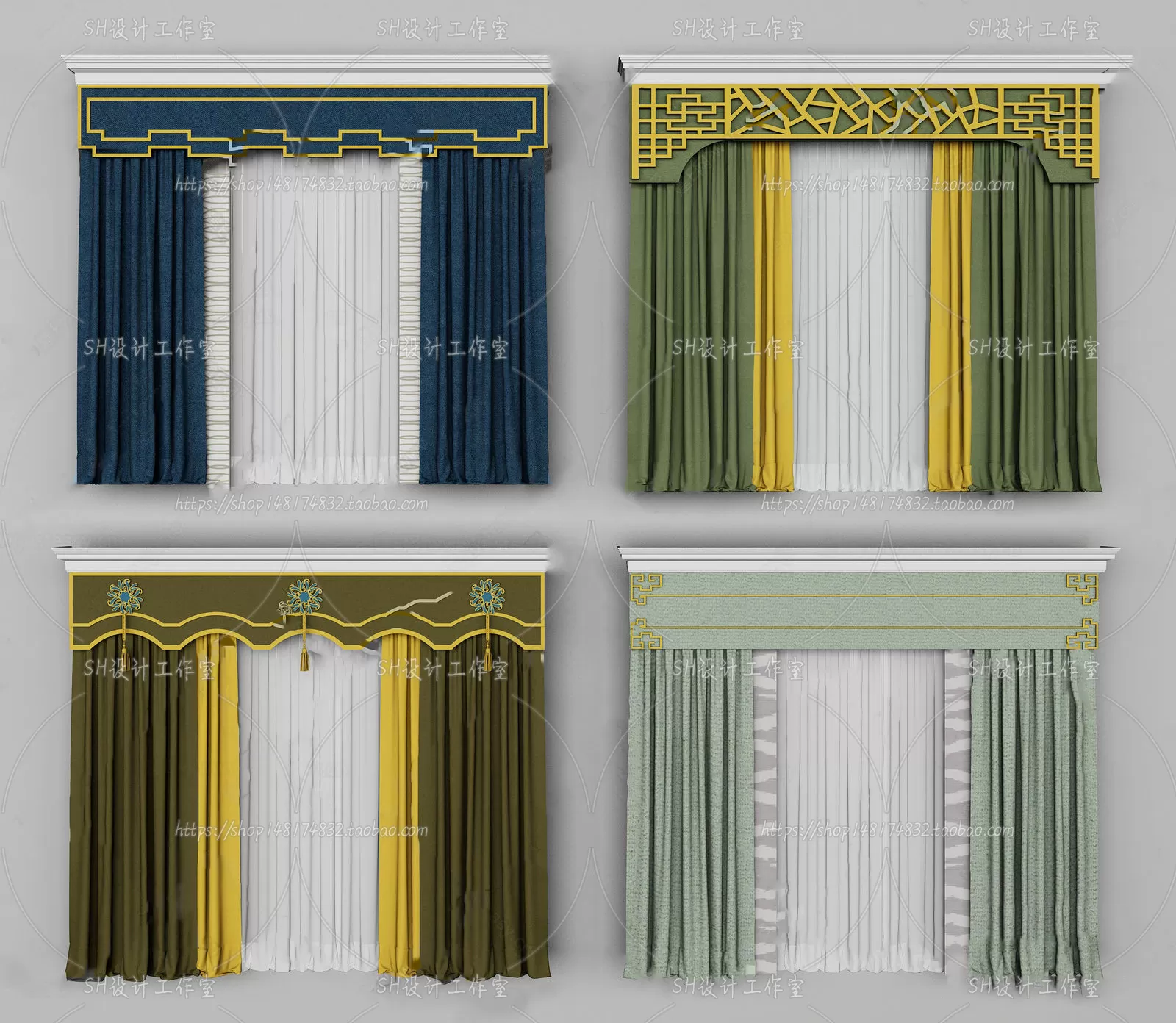 Curtains – 3Ds Models – 0016 Curtains – 3Ds Models – 0016