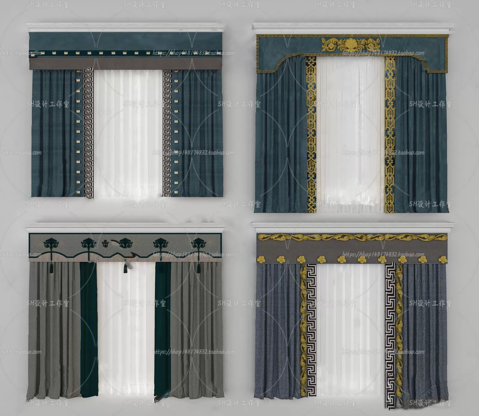 Curtains – 3Ds Models – 0017 Curtains – 3Ds Models – 0017